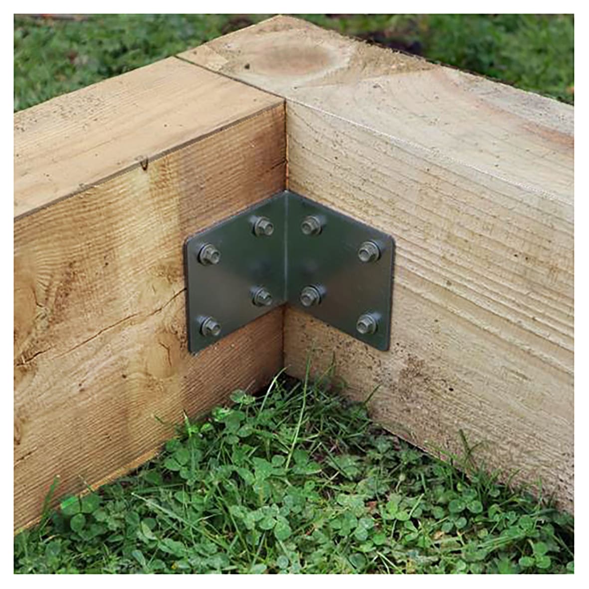Sleeper Angle Bracket - 85 x 80mm - Galvanised - view 2