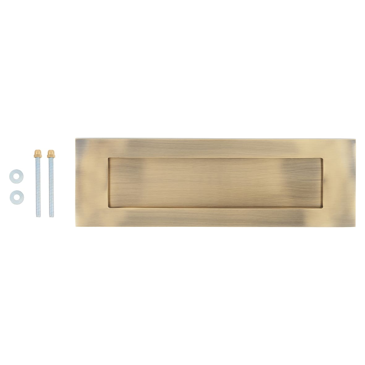 Letter Plate - 306 x 100mm - Antique Brass - view 3