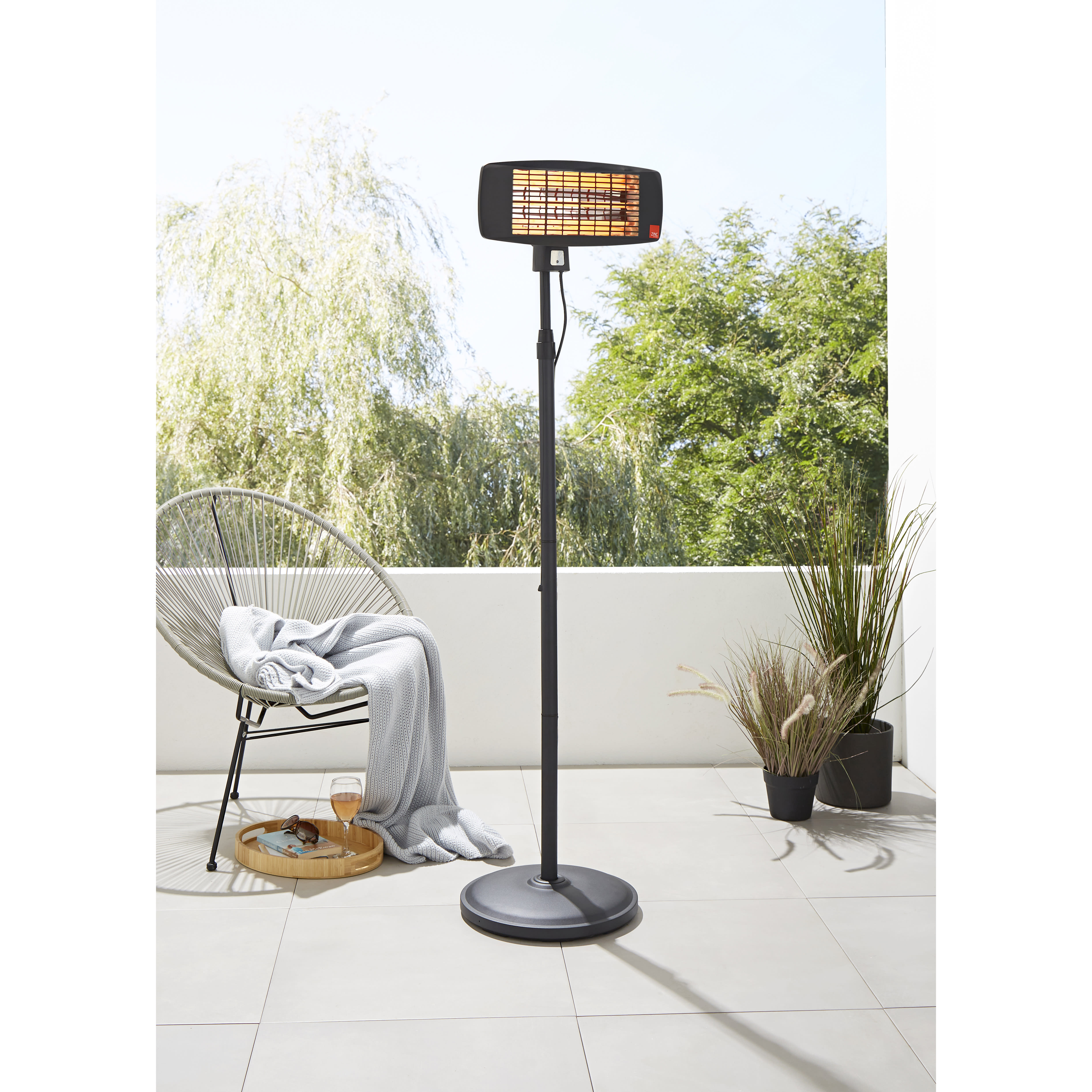 Forum Zink Blaze IP24 Wall Mounted Patio Heater - 650/1300/2000W - view 6