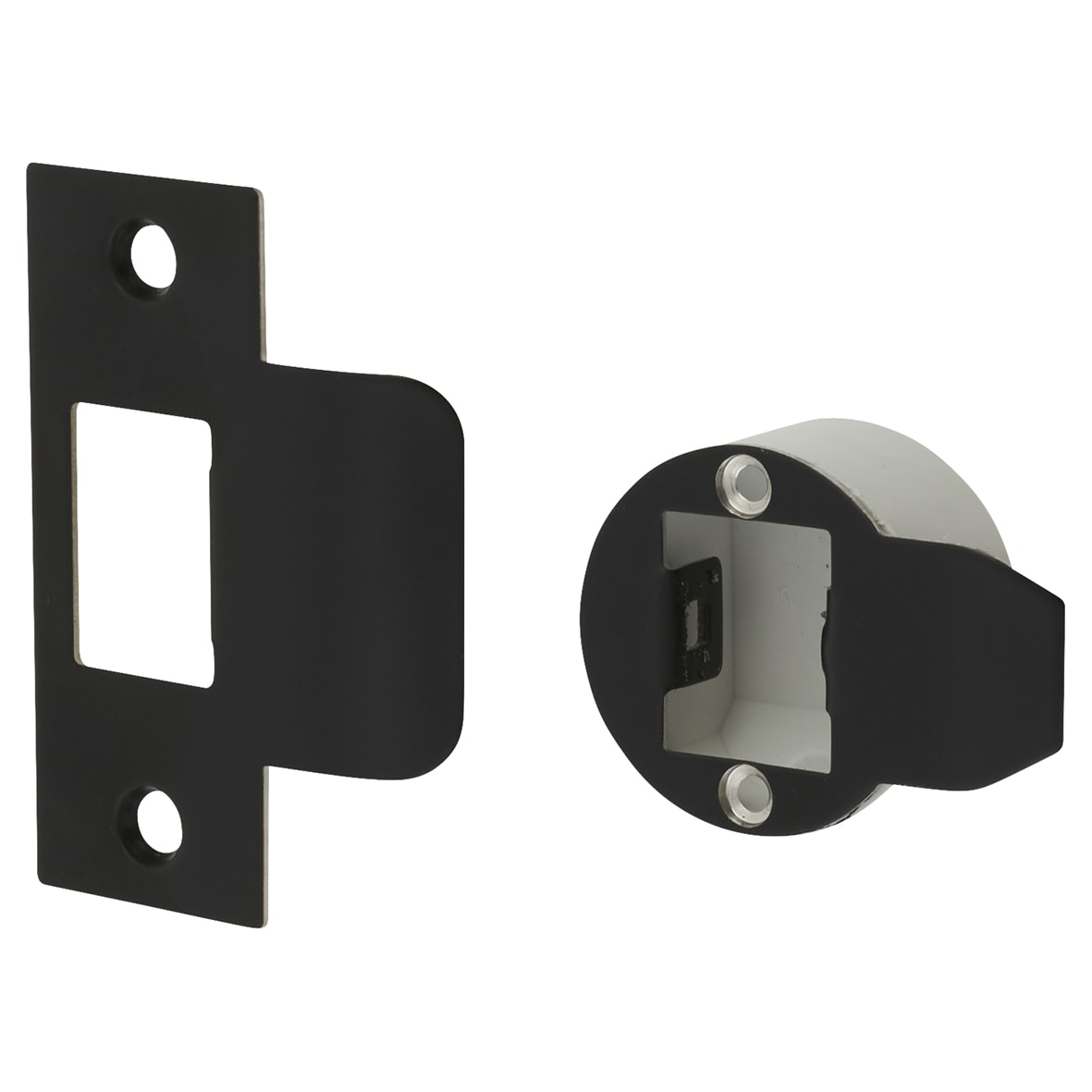 Quick Latch Passage Bolt Through Tubular Latch - 71mm Case - 57mm Backset - Round - Matt Black - view 3