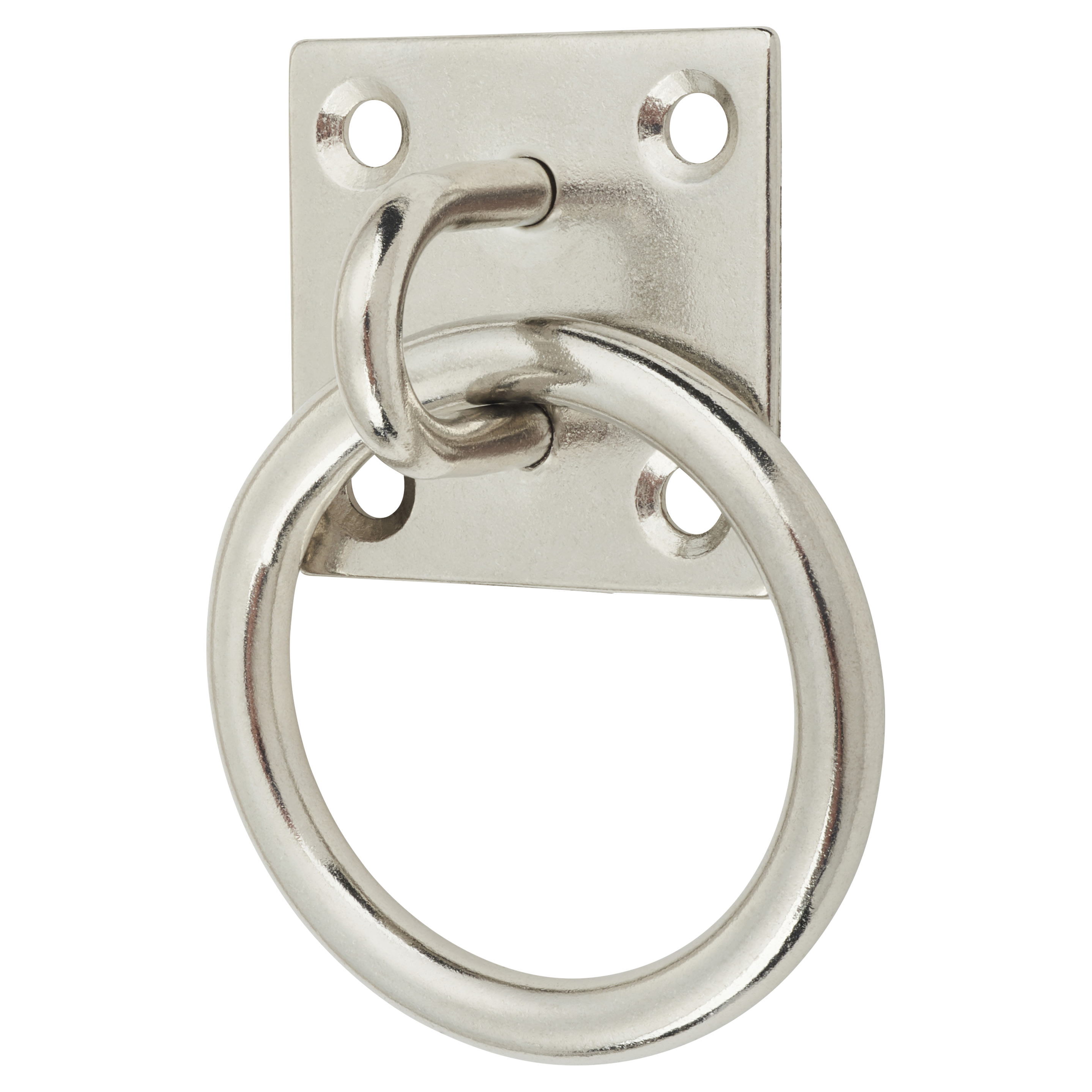 Heavy Duty Ring on Plate - 50 x 50 x 8mm - 316 Stainless Steel - view 2