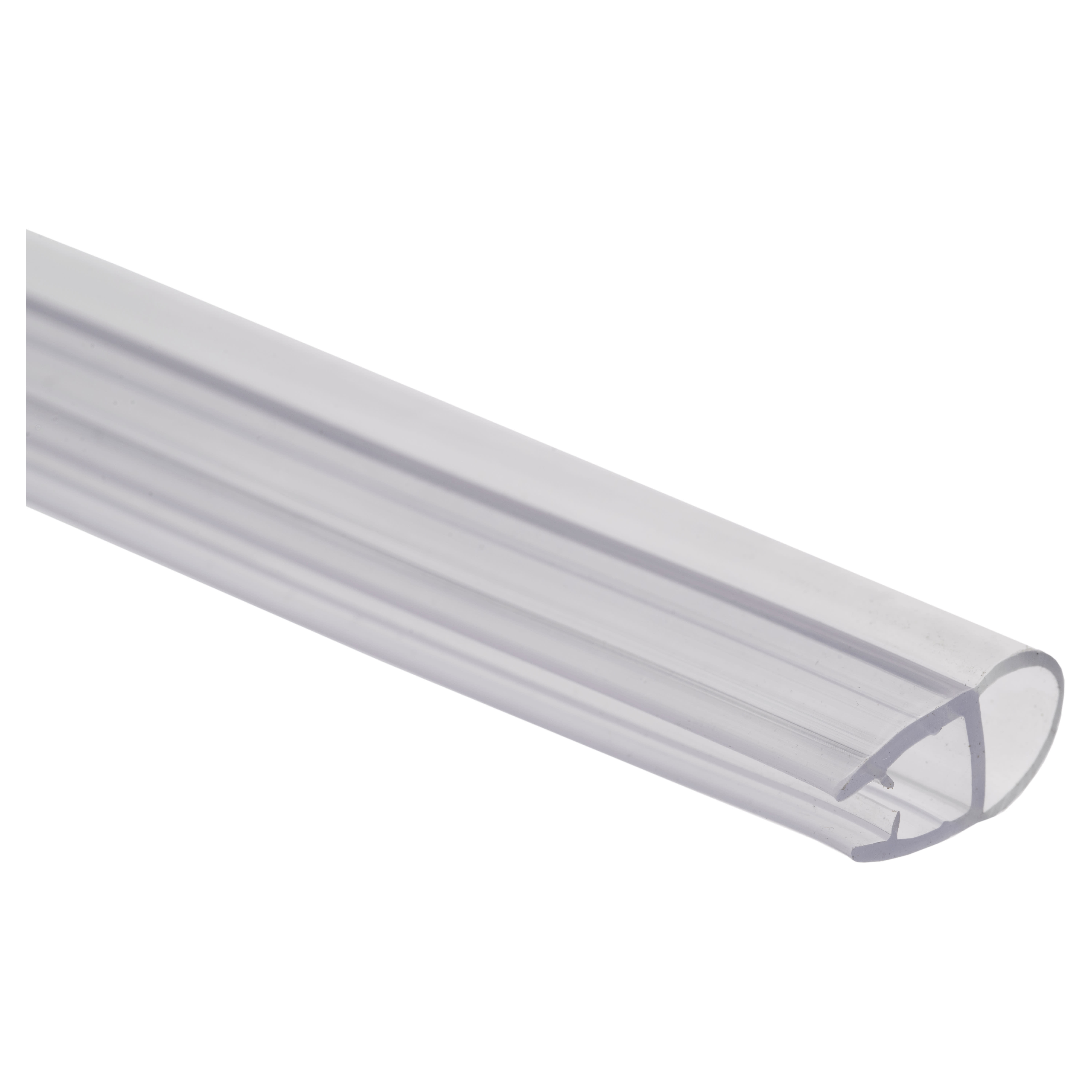 Clear PVC Shower Seal - Bubble Seal - Suits 4-6mm Glass - view 2