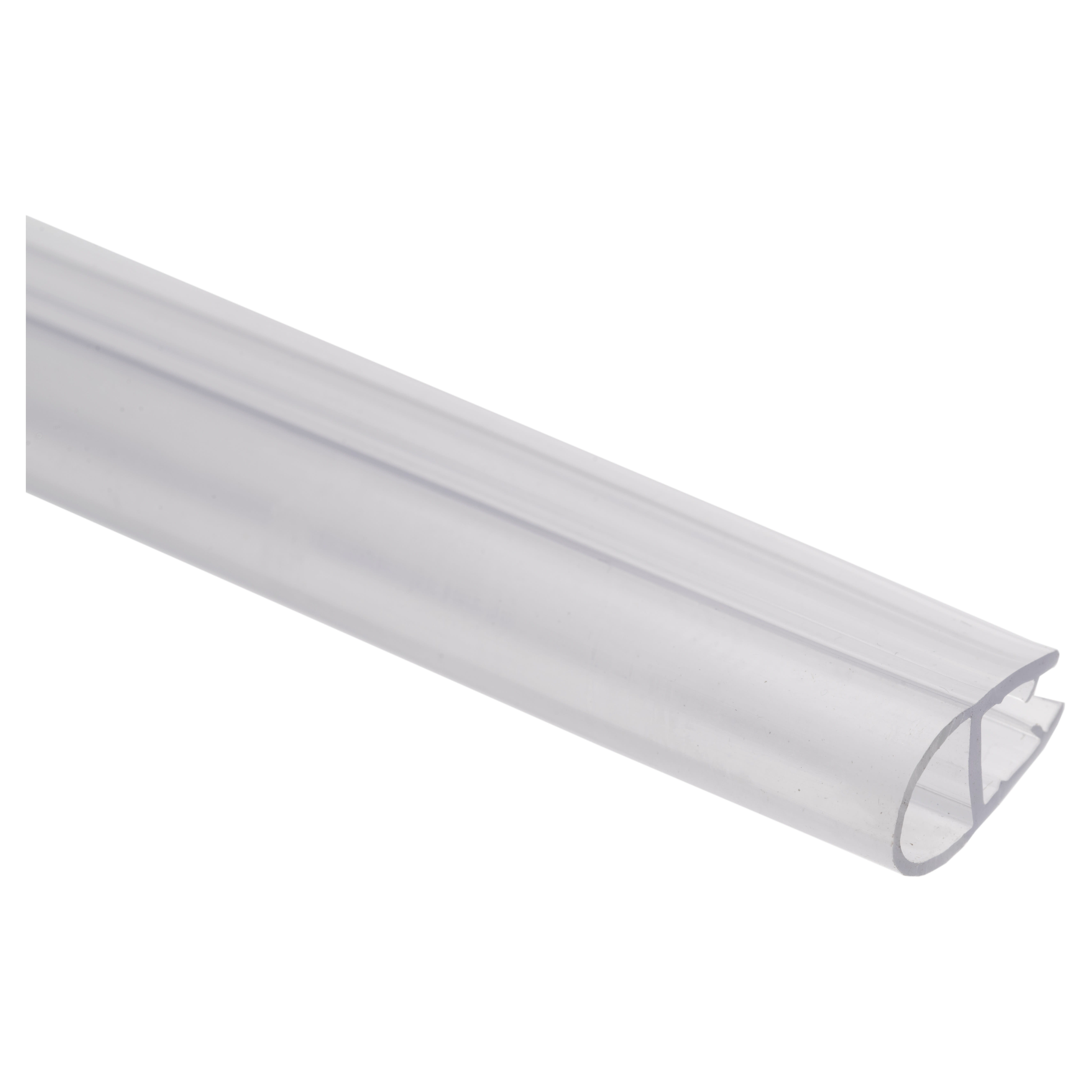 Clear PVC Shower Seal - Bubble Seal - Suits 4-6mm Glass - view 3