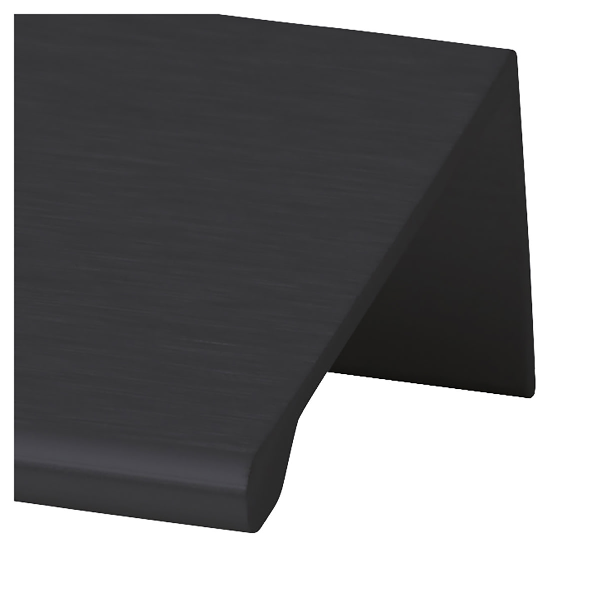 Serva Lipped Edge Cabinet Pull Handle - 64mm Centres - Black - view 7