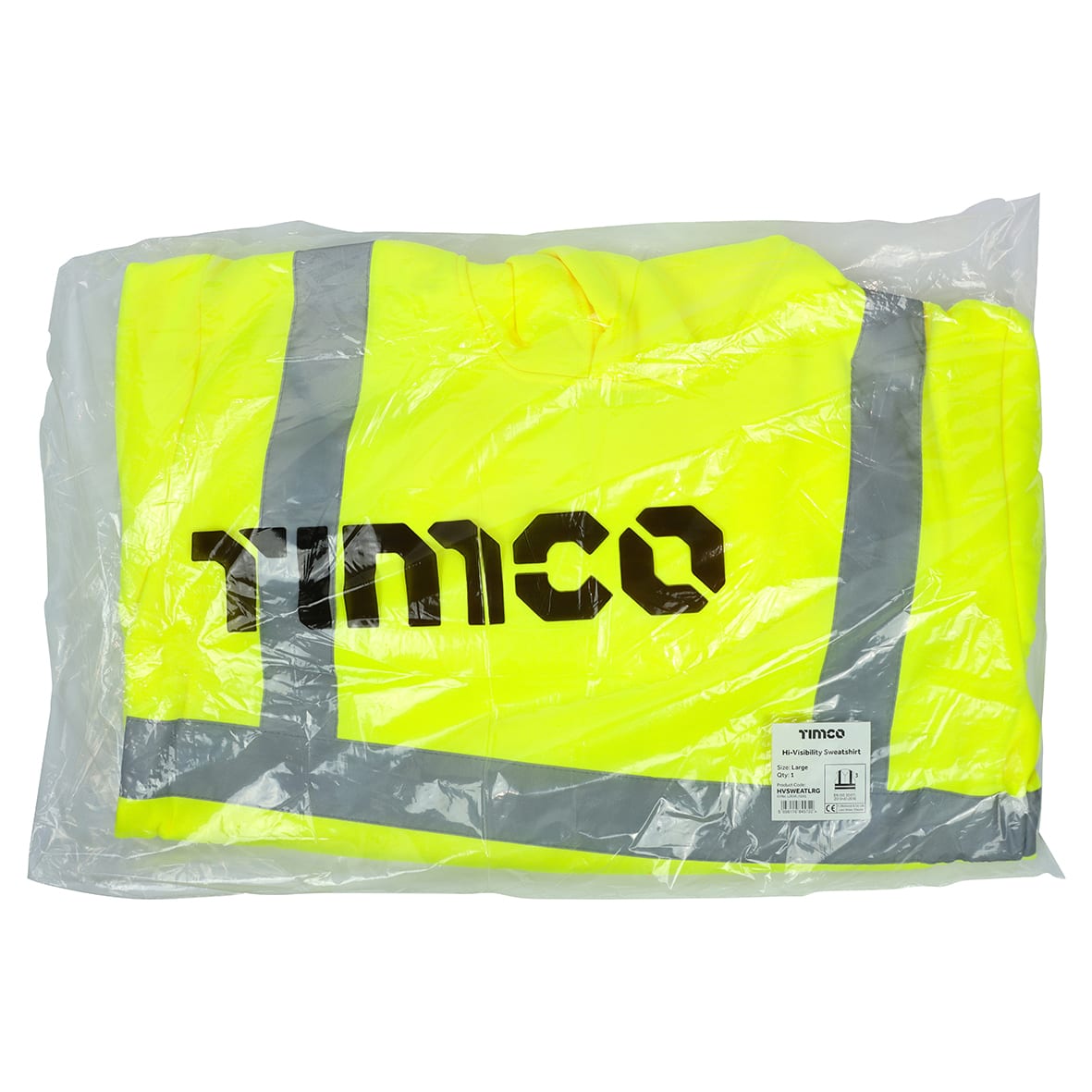 Hi Visibility Hoodie - Yellow - Large - view 2
