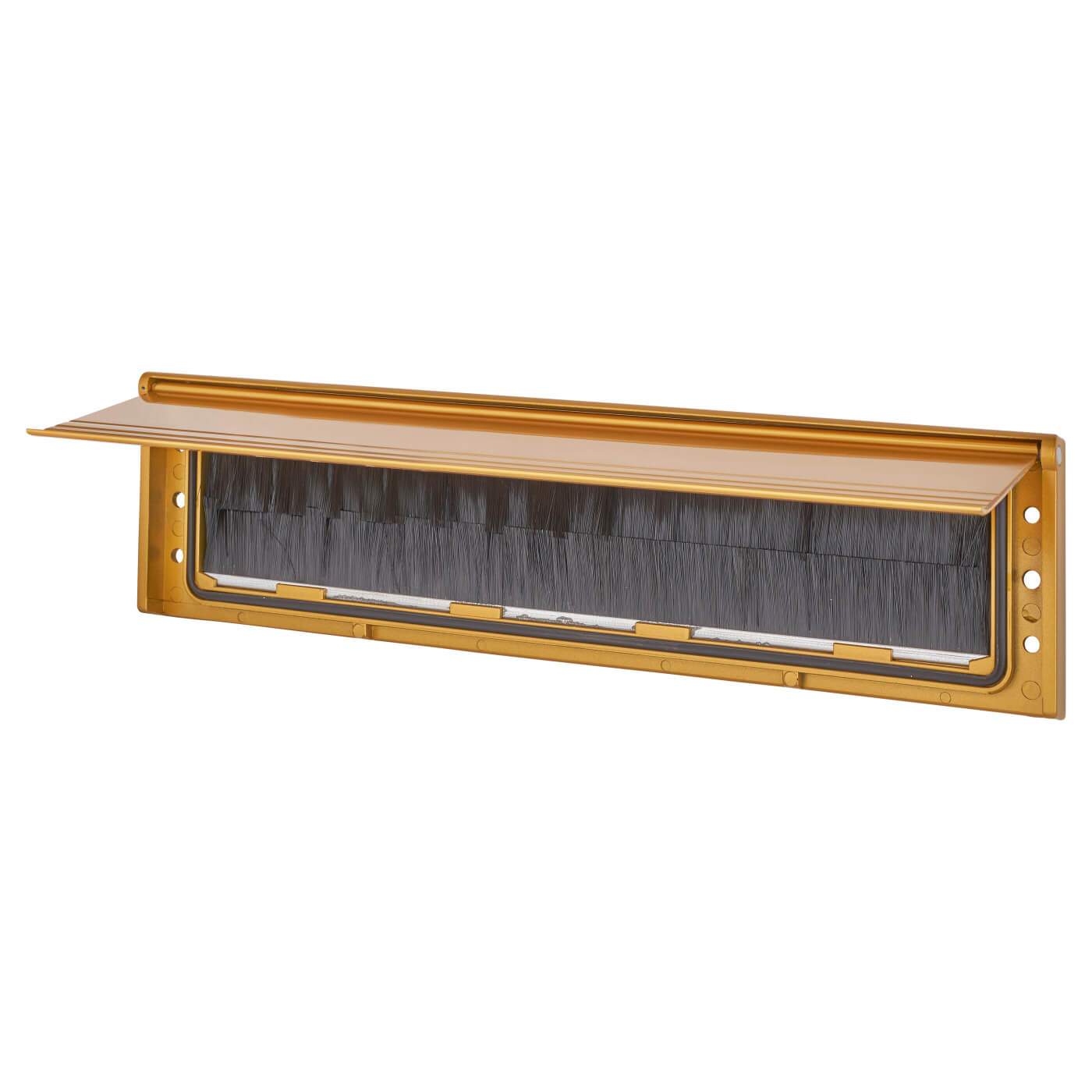 Brush Seal Interior Letter Tidy Flap - 293 x 77mm - Gold - view 2