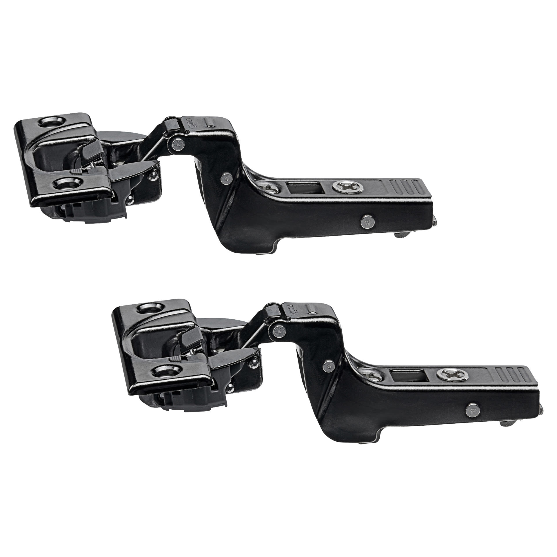 CLIP Top Thick Door Soft Close Cabinet Hinge - 95° - Inset - Black Onyx - Pair - view 2