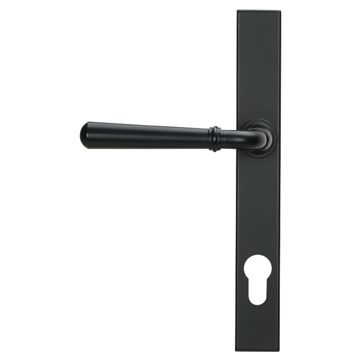 Newbury Matt Black uPVC Slimline Multipoint Door Handles - 92mm c/c - view 2