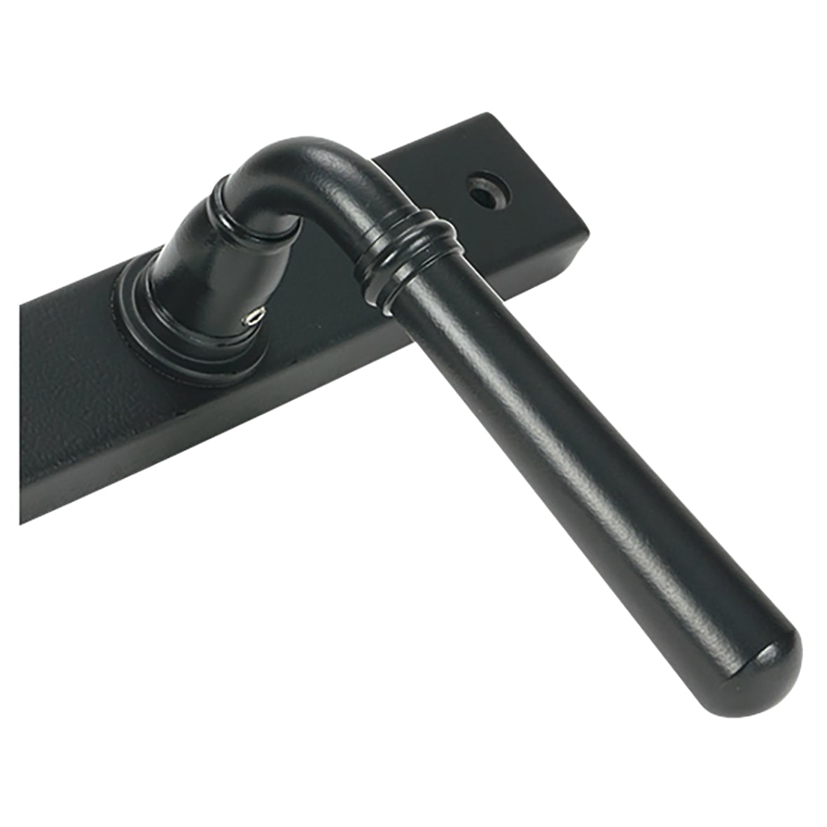 Newbury Matt Black uPVC Slimline Multipoint Door Handles - 92mm c/c - view 3