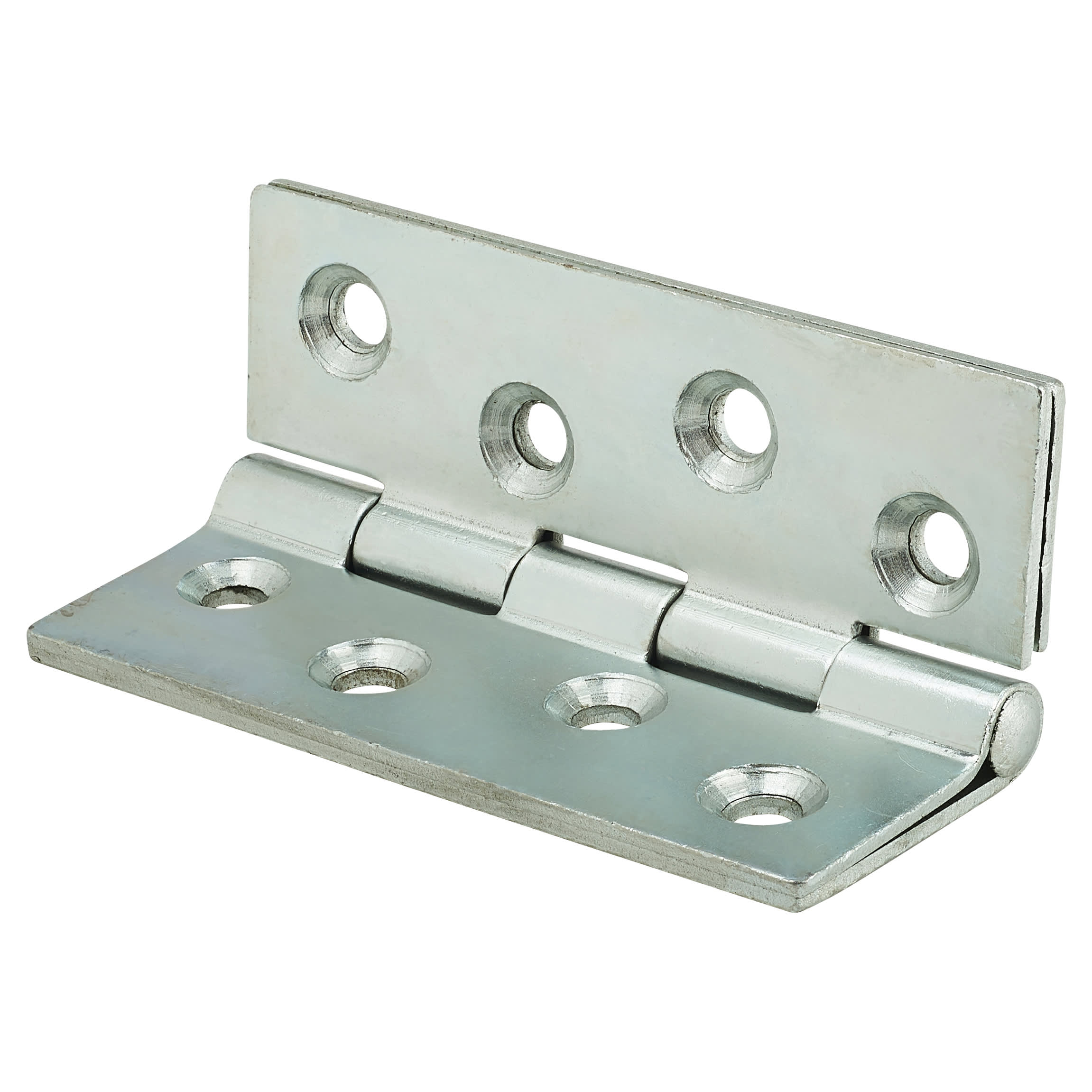 Double Pressed Steel Butt Door Hinge - 100 x 73mm - Zinc Plated - Pair - view 3