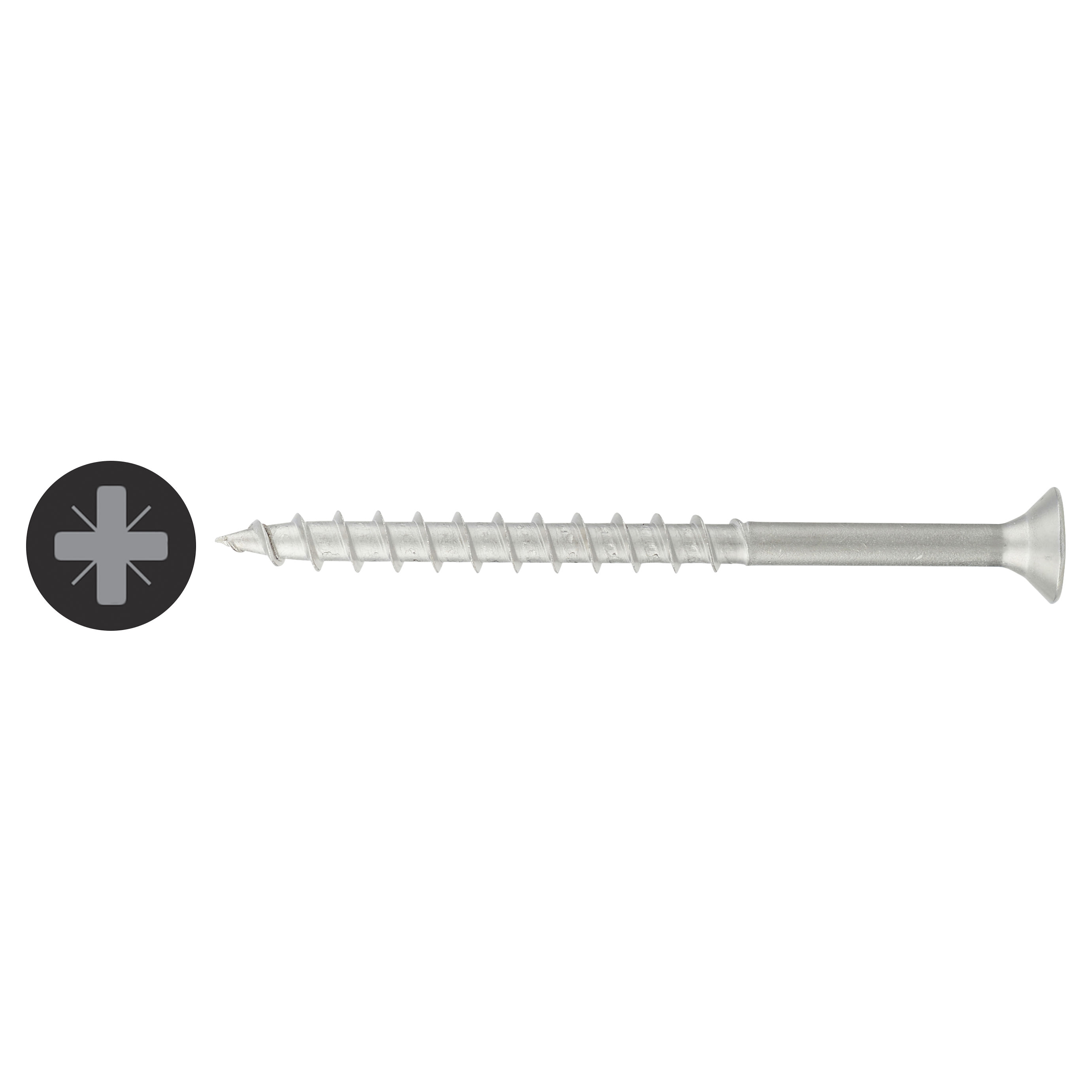 R2 Retinox Pozi Countersunk Wood Screws - 6.0 x 80mm - A2 Stainless Steel - Pack of 100 - view 2