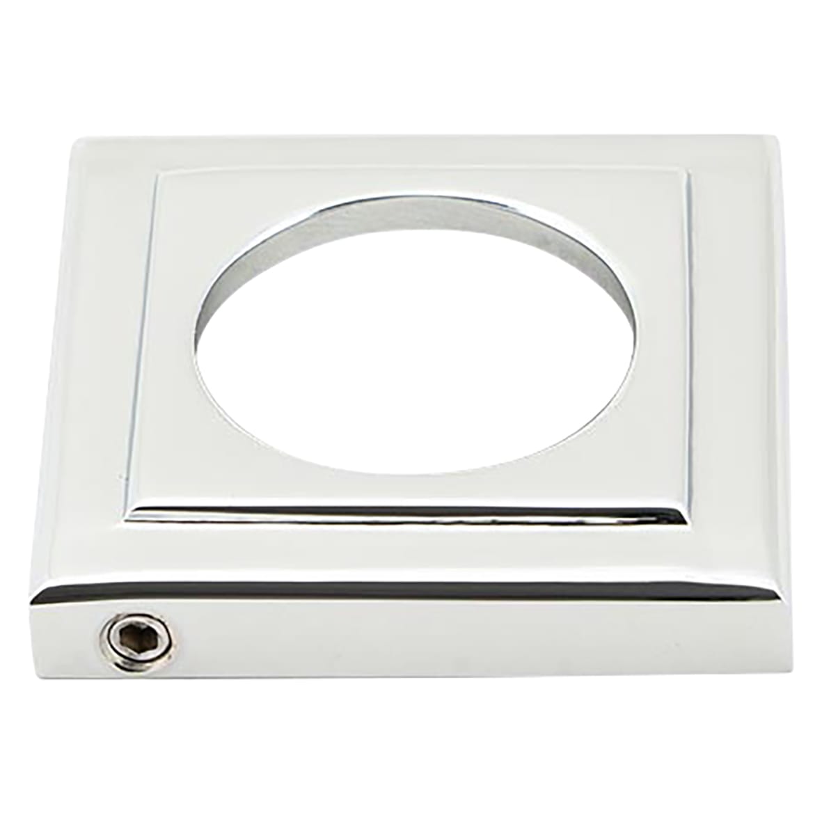 Polished Chrome Door Handles on Square Rose - Newbury Range - view 3