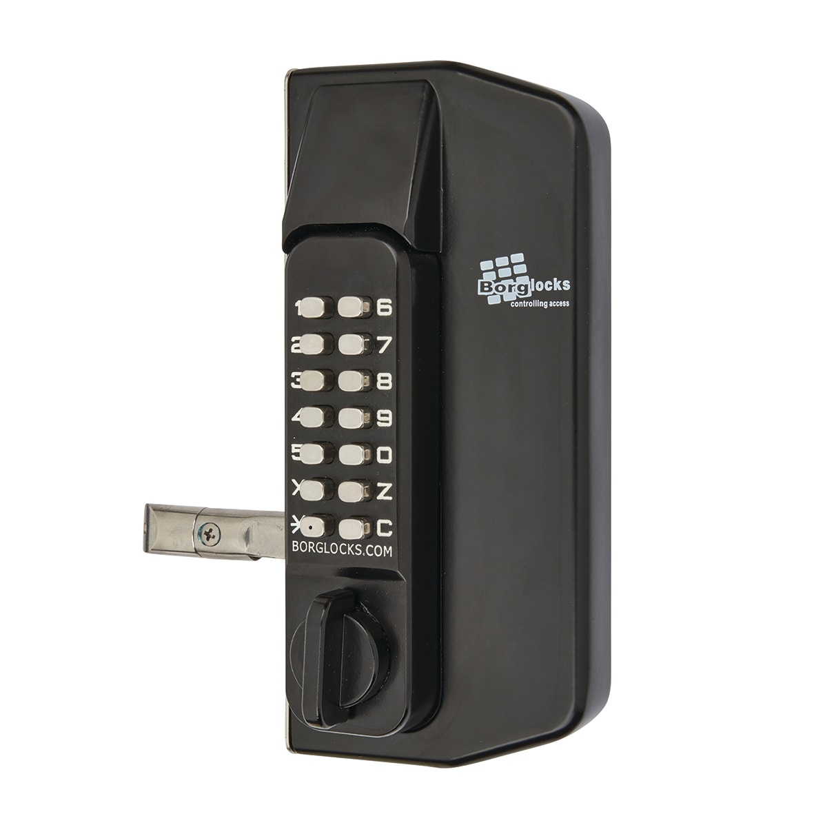 Borg BL3130 External Marine Grade Easicode Pro Push Button Gate Back to Back Code Lock - Black - view 3