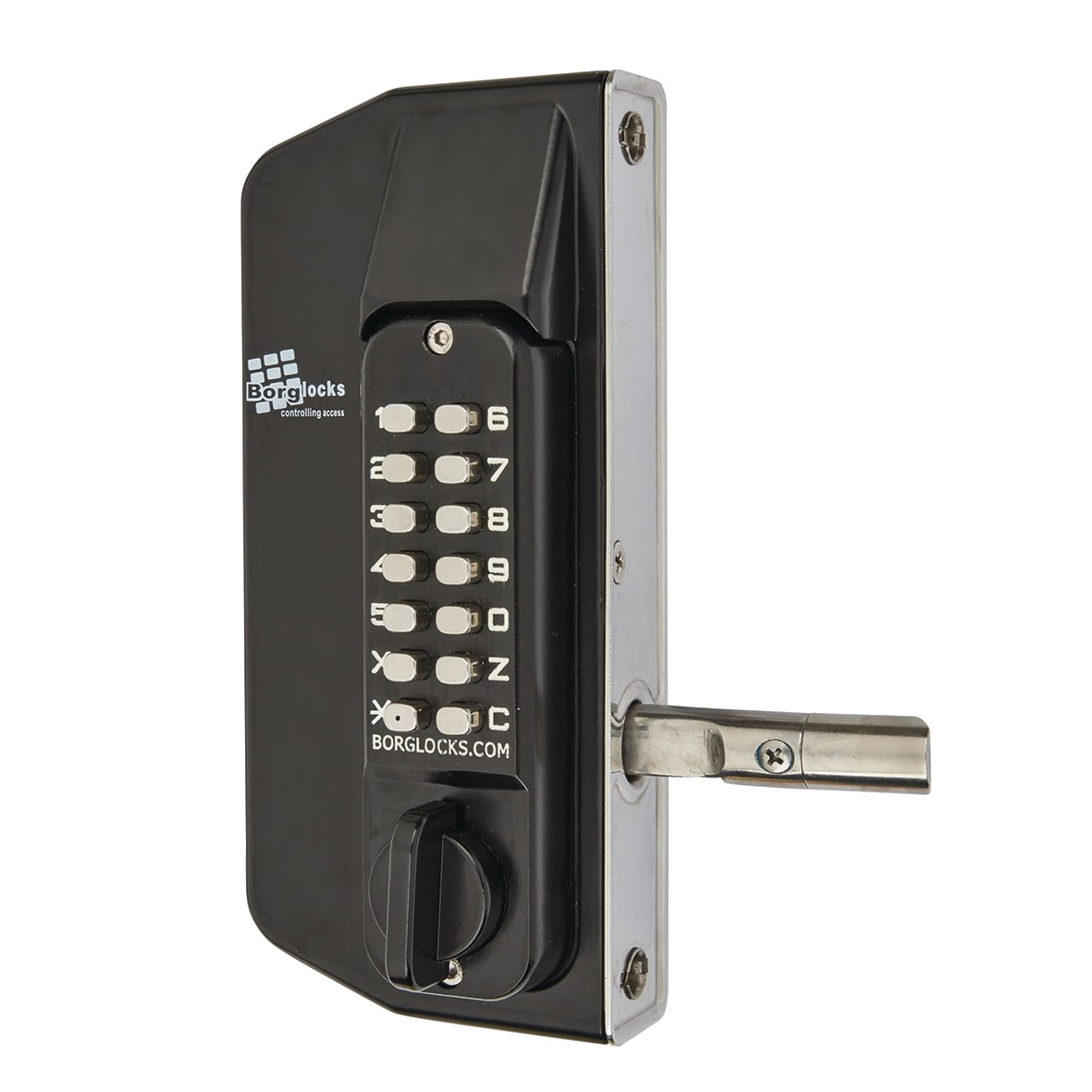 Borg BL3130 External Marine Grade Easicode Pro Push Button Gate Back to Back Code Lock - Black - view 4