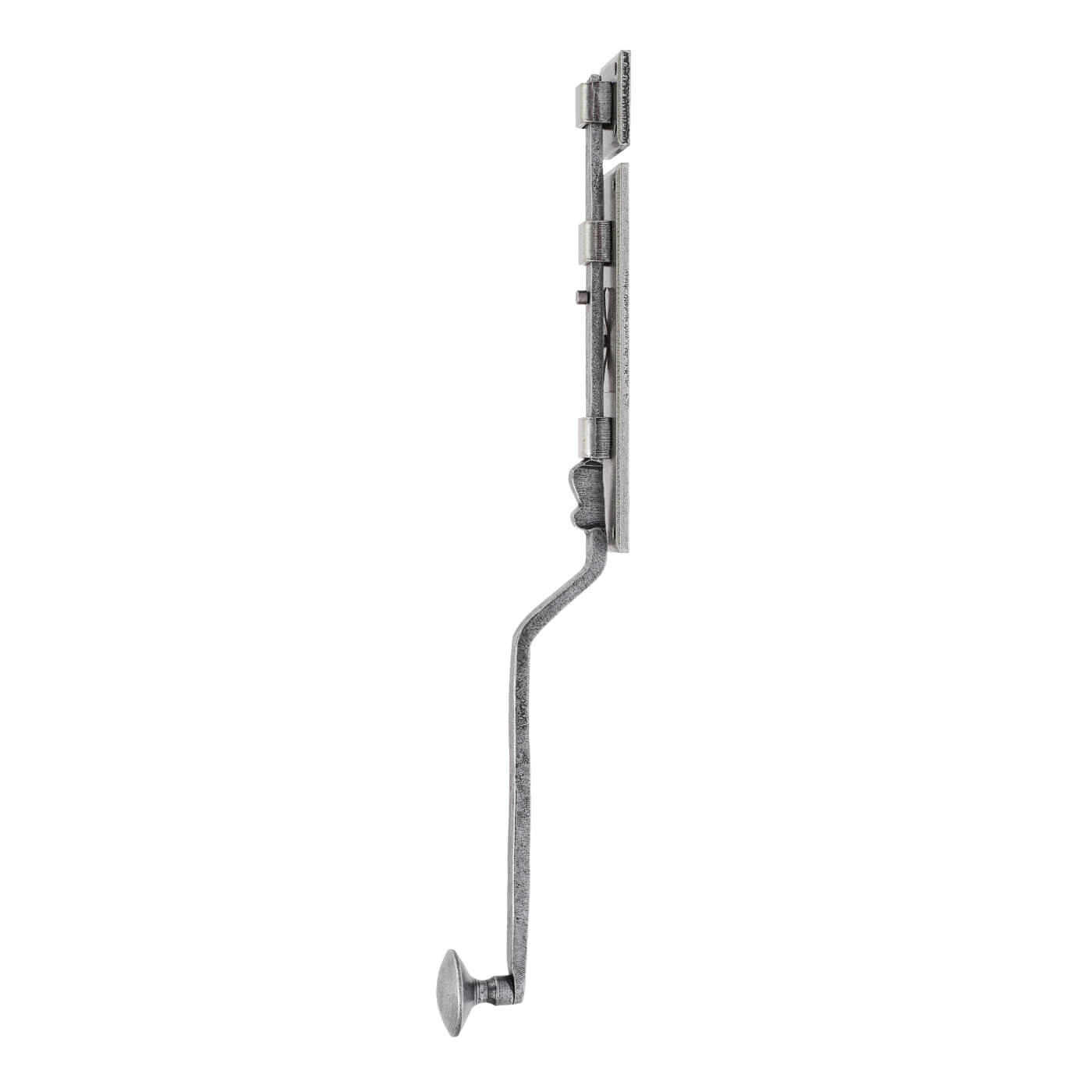 Long French Door Bolt - 380 x 48mm - Pewter - view 3