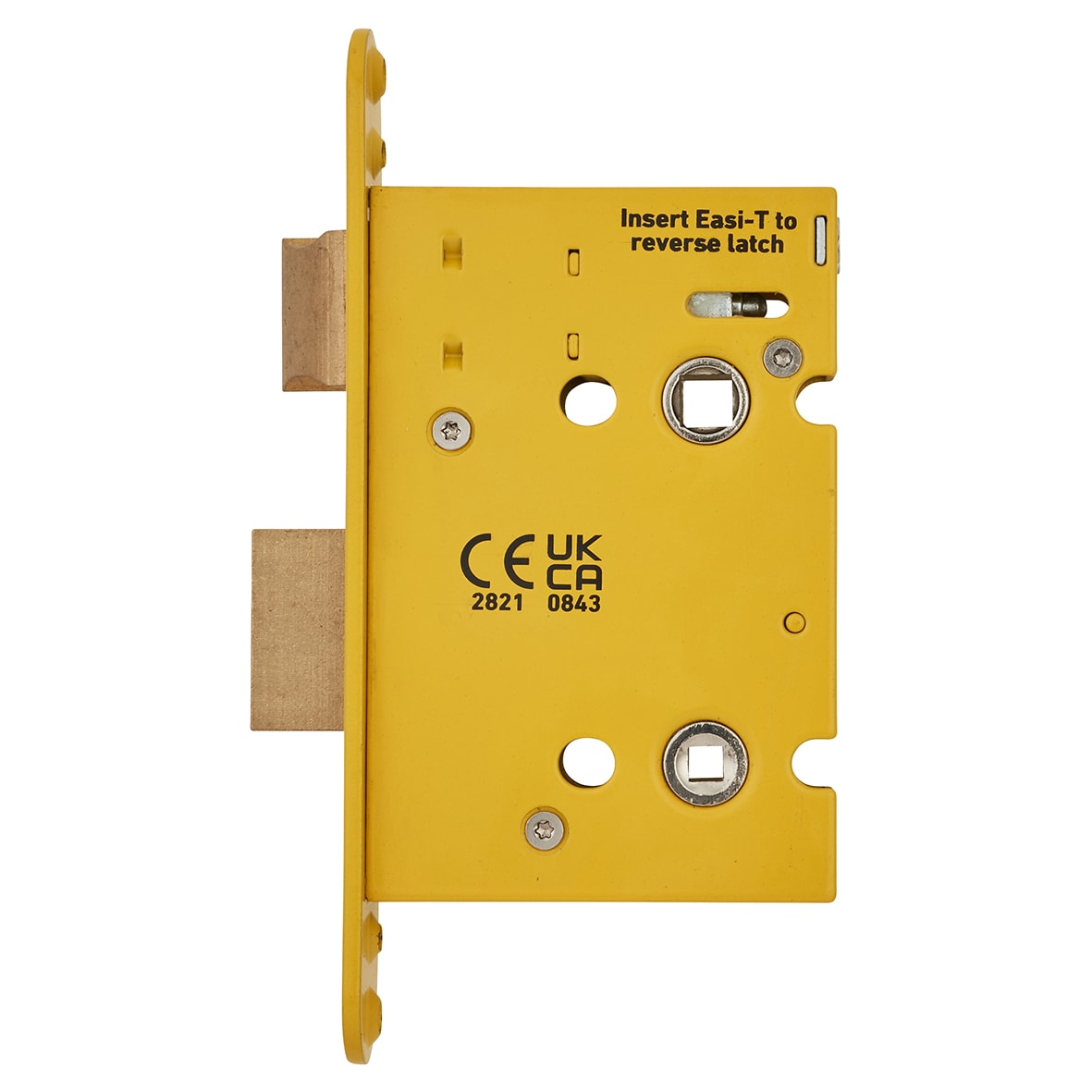 Architectural Bolt Through Bathroom Lock - 78mm Case - 57mm Backset - Square - Matt Black - view 5