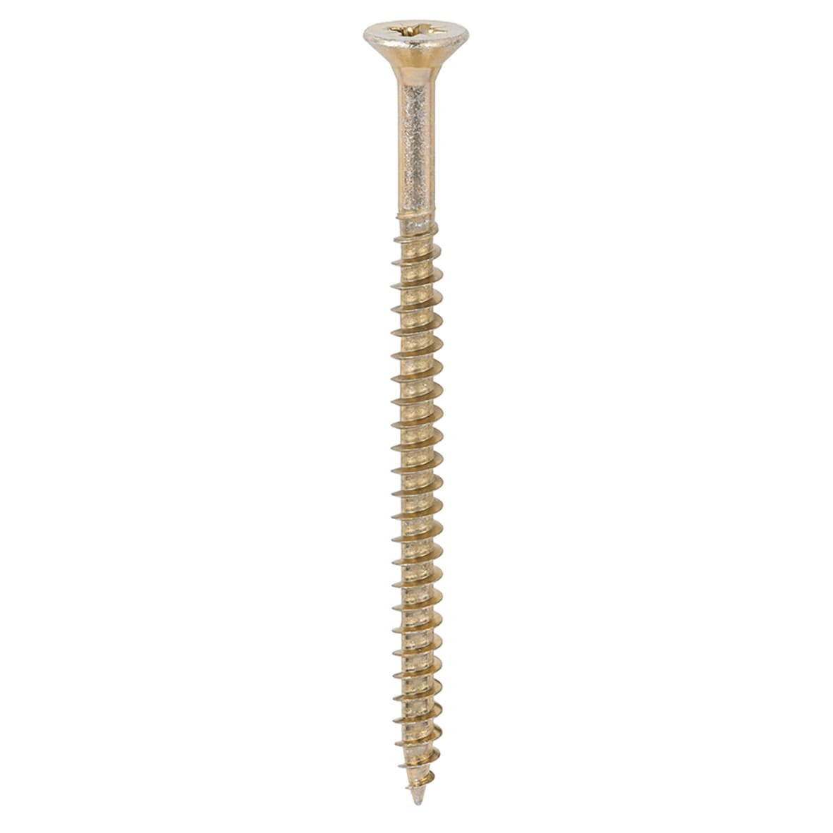 Solo Chippy Pozi Countersunk Wood Screws - 6.0 x 90mm - Yellow Zinc - Pack of 100 - view 3