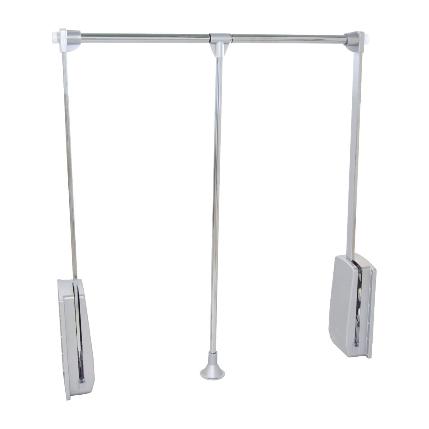 Pull Down Wardrobe Rail Lift - 450-600mm - Max Weight 12kg - Chrome - view 2