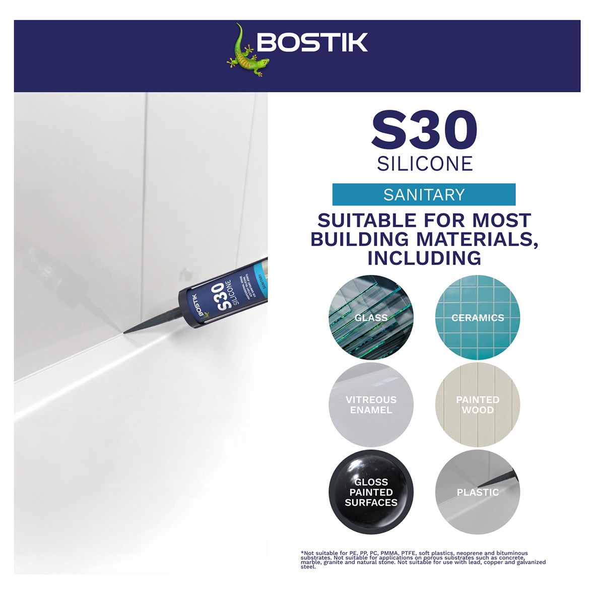 S30 Acetoxy Sanitary Sealant - 310ml - White - view 5