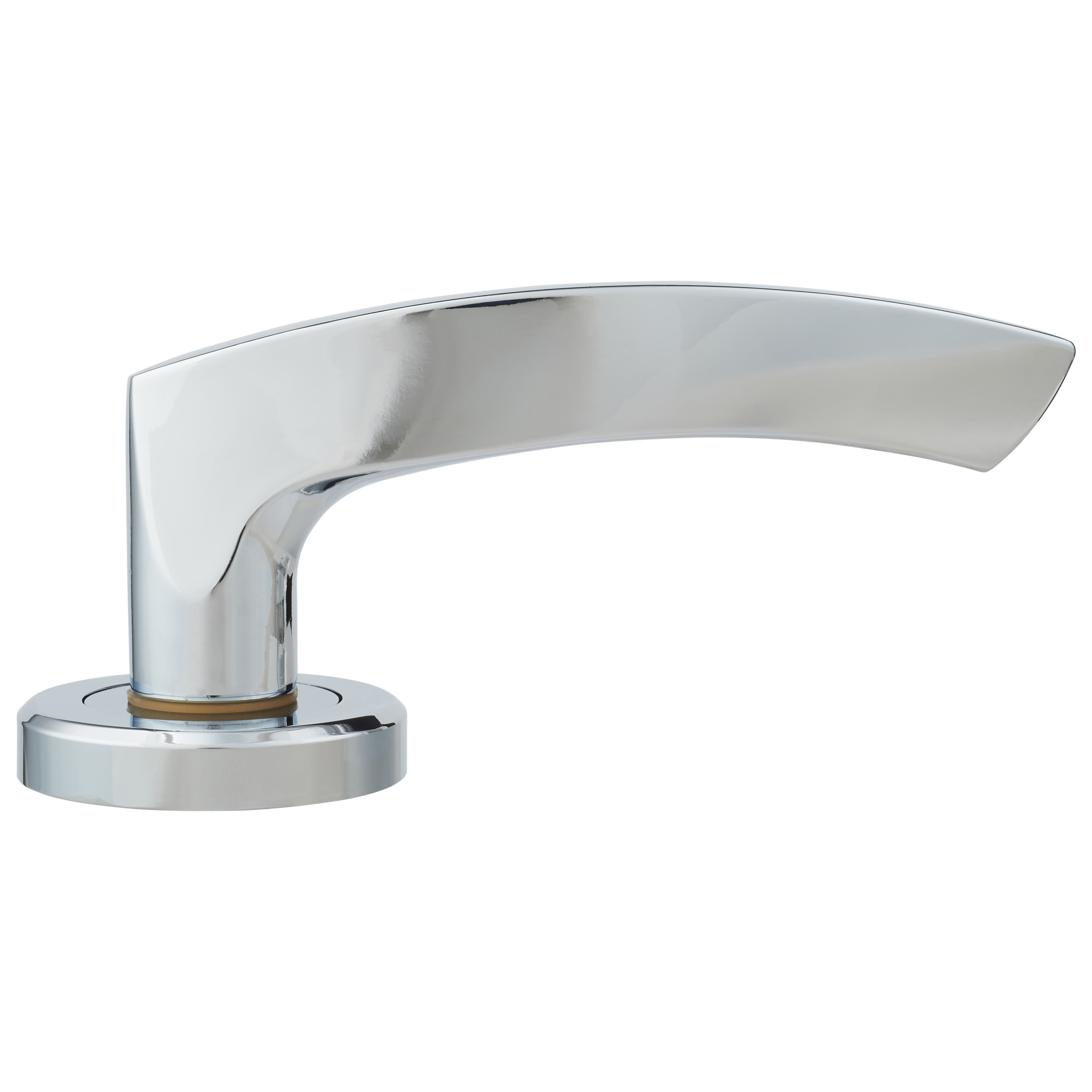 Brass Polished Chrome Door Handles on Round Rose - Olivier Range - view 4