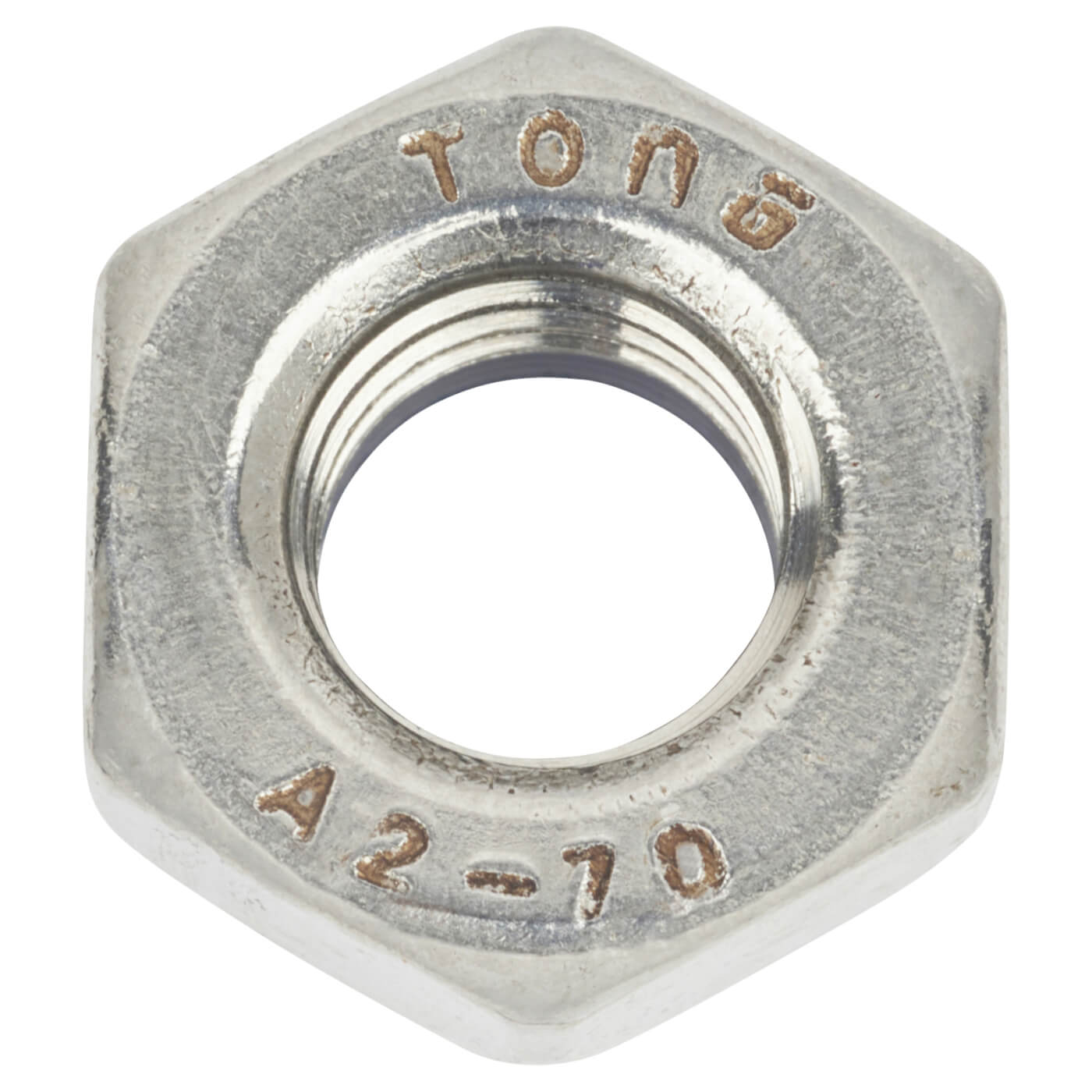 Nylon Insert Hex Nut - Type T - M8 - A2 Stainless Steel - Pack of 10 - view 5