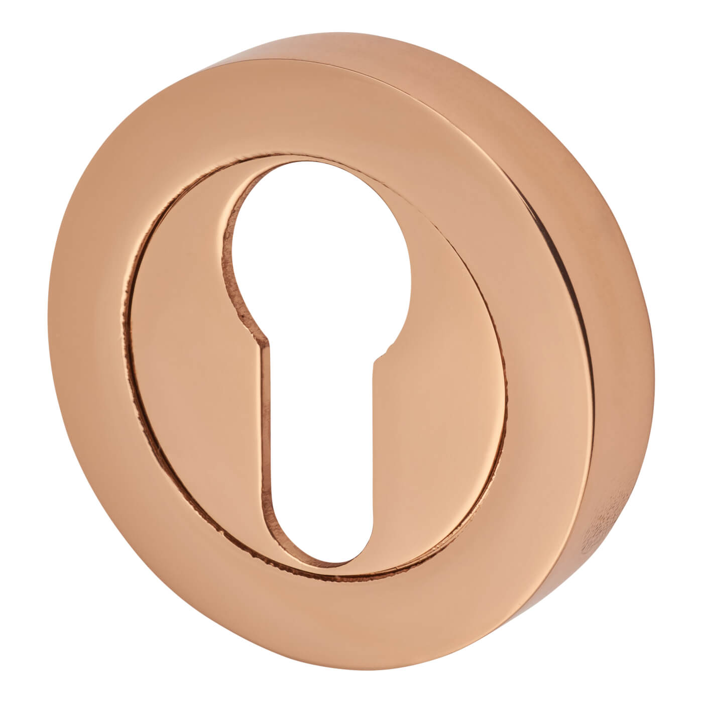 Escutcheon - 50mm Diameter - Euro - Polished Copper - view 2