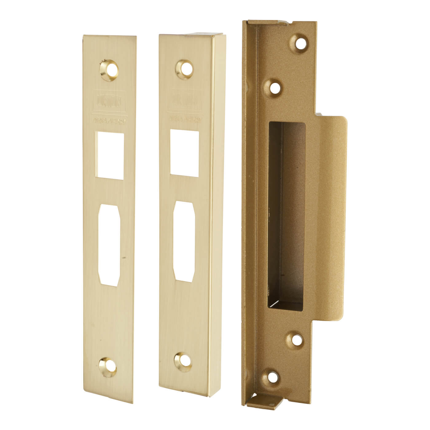 13mm Rebate Kit to suit StrongBOLT:2007 5 Lever Sashlocks - Polished Brass - view 2
