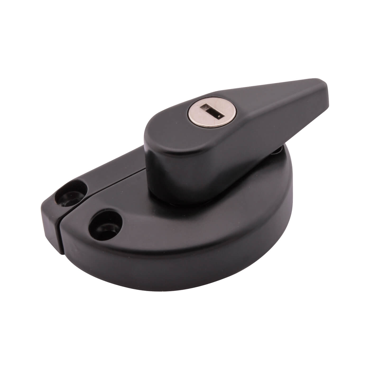 uPVC/Timber 10mm Narrow Back Keep Locking Fitch Sash Window Fastener - 65 x 10mm - Black - view 2
