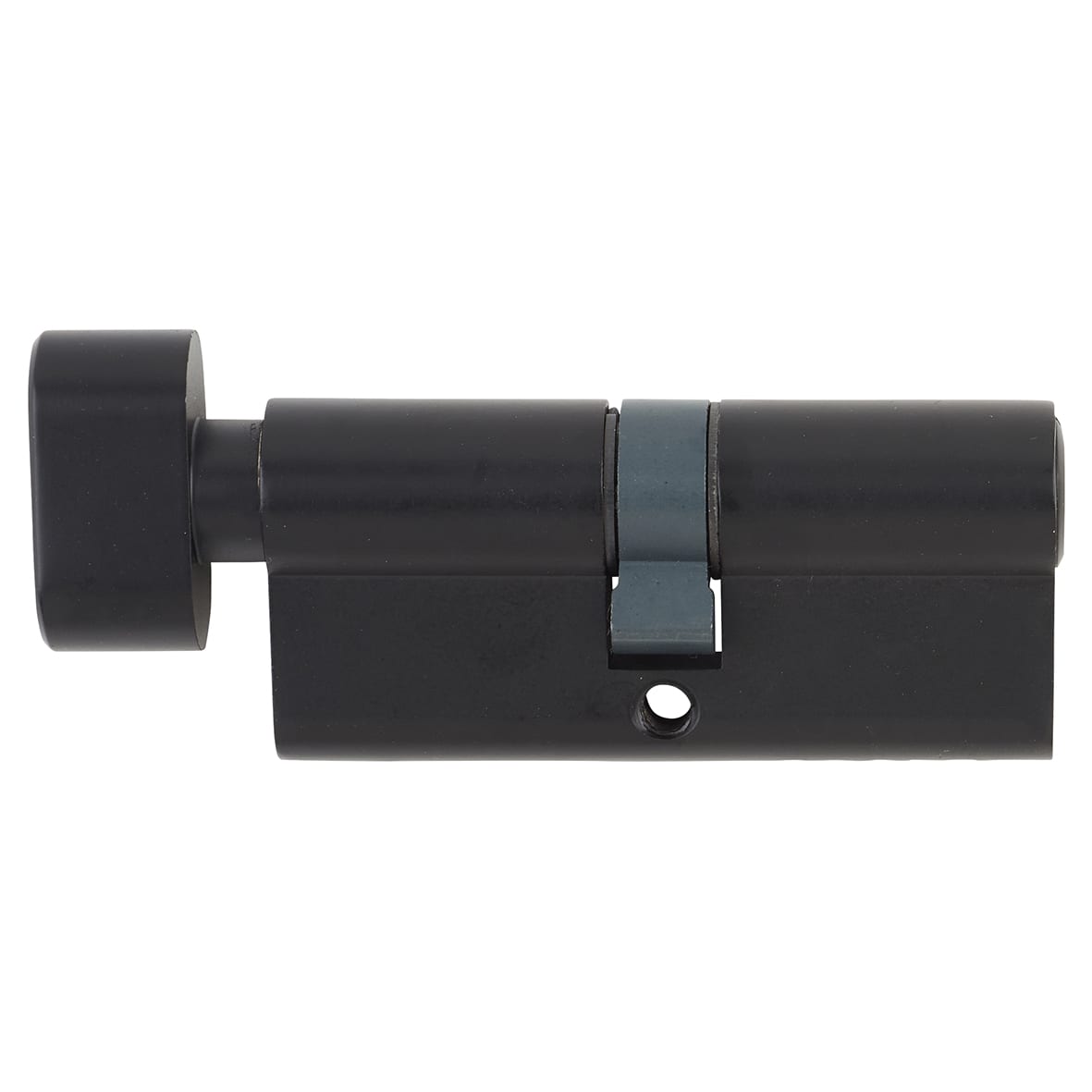 6 Pin 70mm Euro Thumbturn Cylinder - 35mm Turn + 35mm - Matt Black - Keyed To Differ - view 2