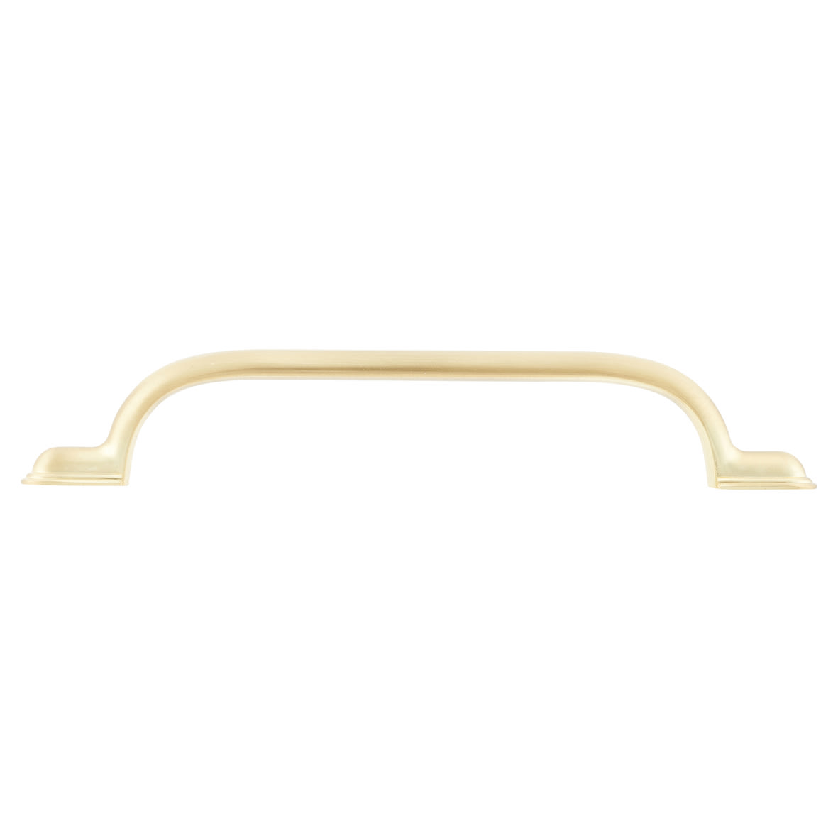Crofts & Assinder Calgary 16.5mm D-Bar Cabinet Pull Handle - 128mm Centres - Brushed Satin Brass - view 2