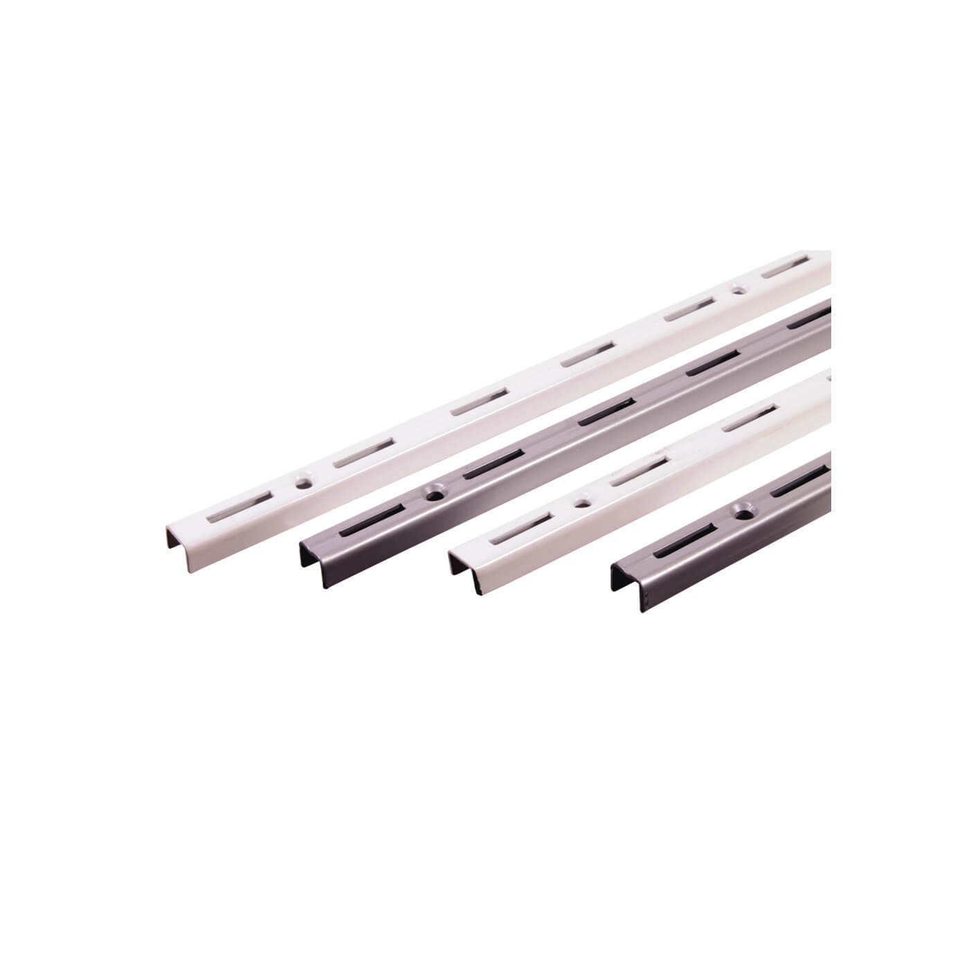 Single Slot Shelf Wall Upright - 1500mm Length - White - view 3