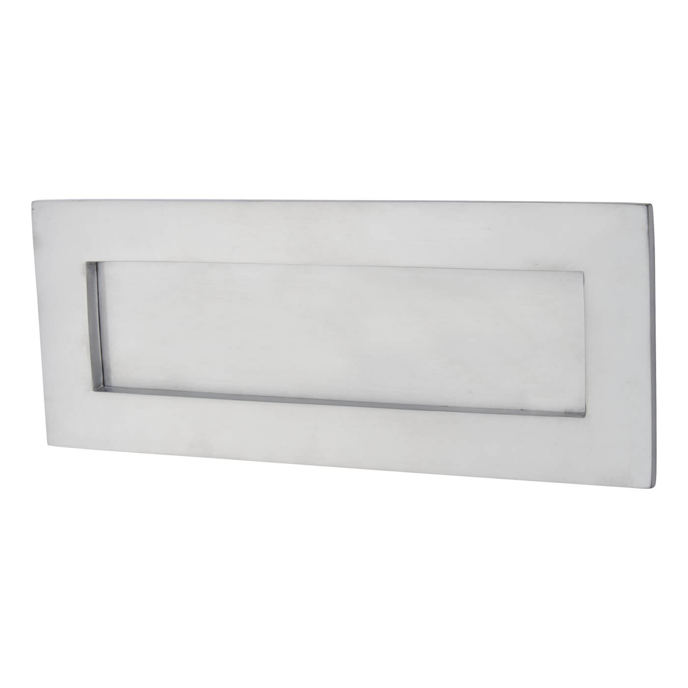 Letter Plate - 254 x 102mm - Satin Chrome - view 2
