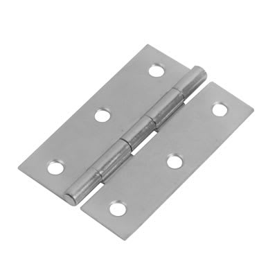 Steel Butt Door Hinge - 63 x 42mm - Zinc Plated - Pair - view 2