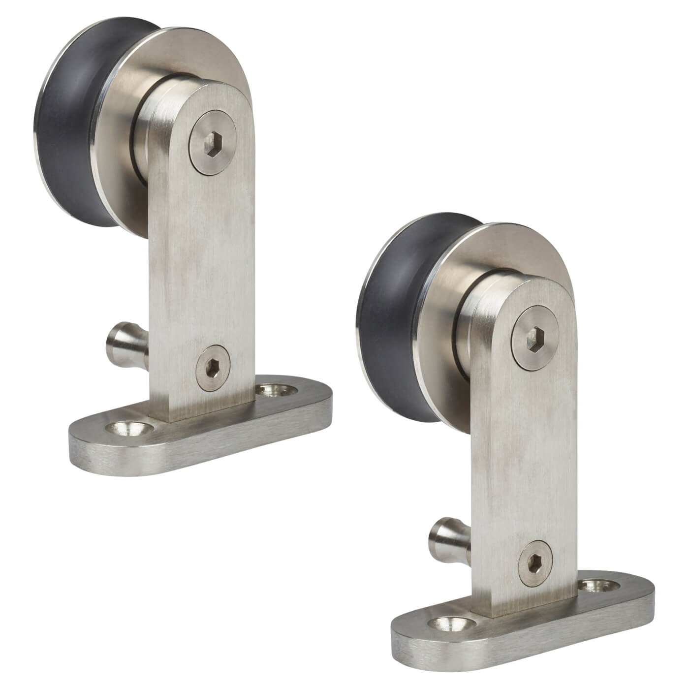 Spek 2.0 Sliding Door Gear Kit - 2000mm Track - 80kg Max Door Weight - Satin Stainless Steel - view 7