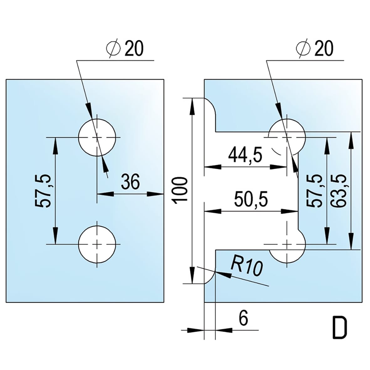 Bilbao Select Glass to Glass Shower Hinge - 90° - 8-12mm Glass - Polished Chrome - view 4