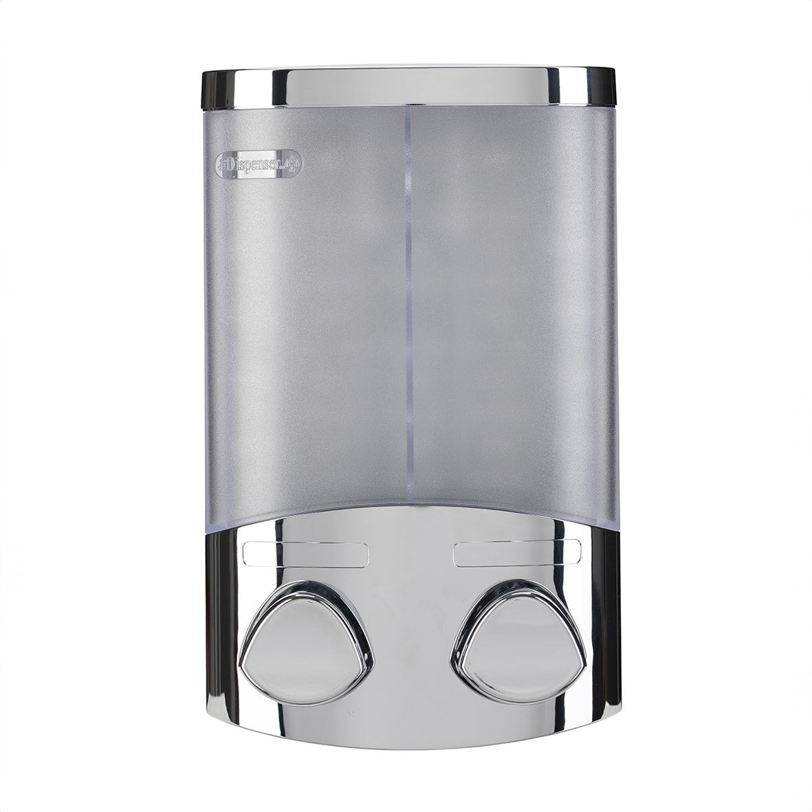 Euro Wall Mounted Duo Soap Dispenser - 130 x 80 x 200mm - Chrome - view 3
