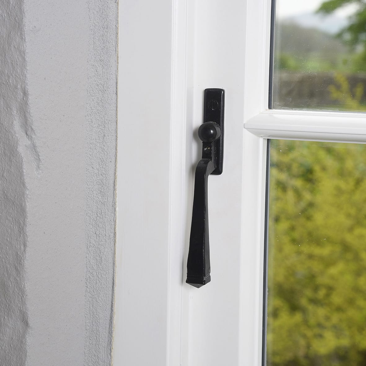 Avon Locking Espagnolette Casement Window Handle - Reversible - Black - view 2