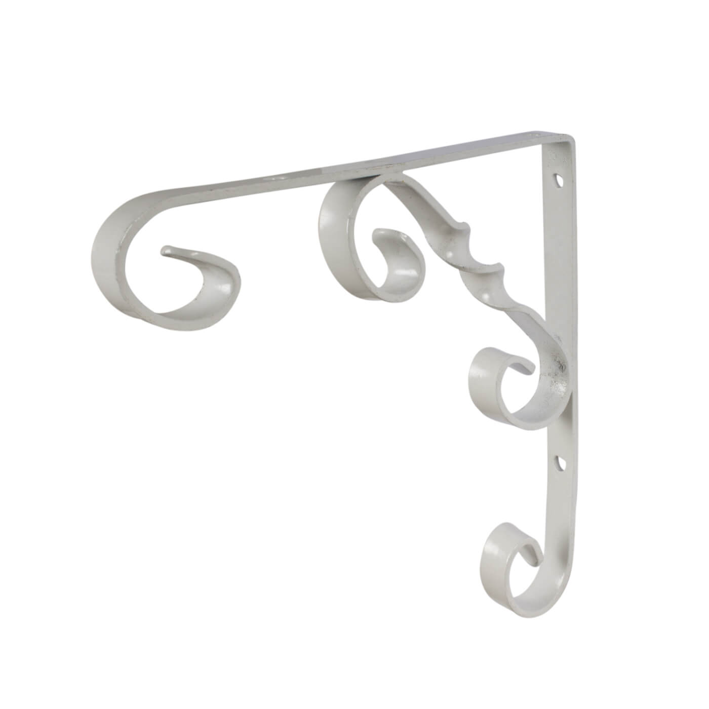 Ornamental Scroll Shelf Bracket - 164 x 160mm - White - view 2