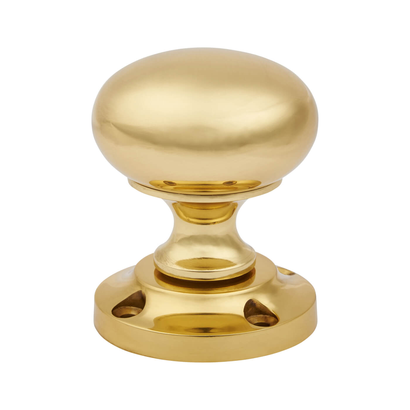 Marcus Polished Brass Mortice Door Knob - 57mm Rose Diameter - Victoria Range - view 3