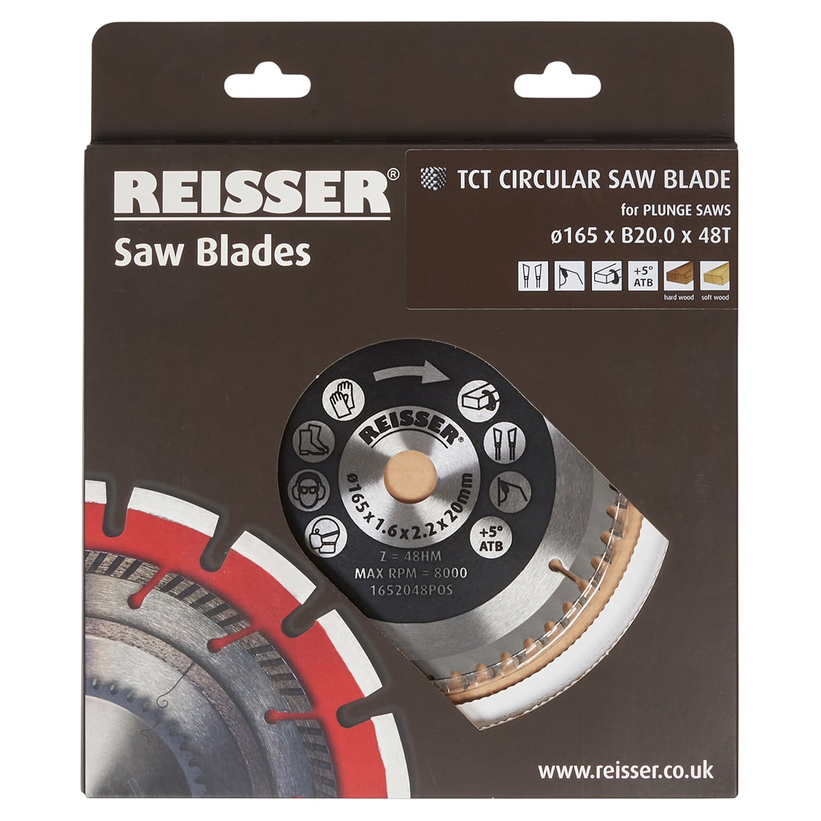 TCT Circular Saw Blade - 165 x 20mm - 48T - Wood - view 2