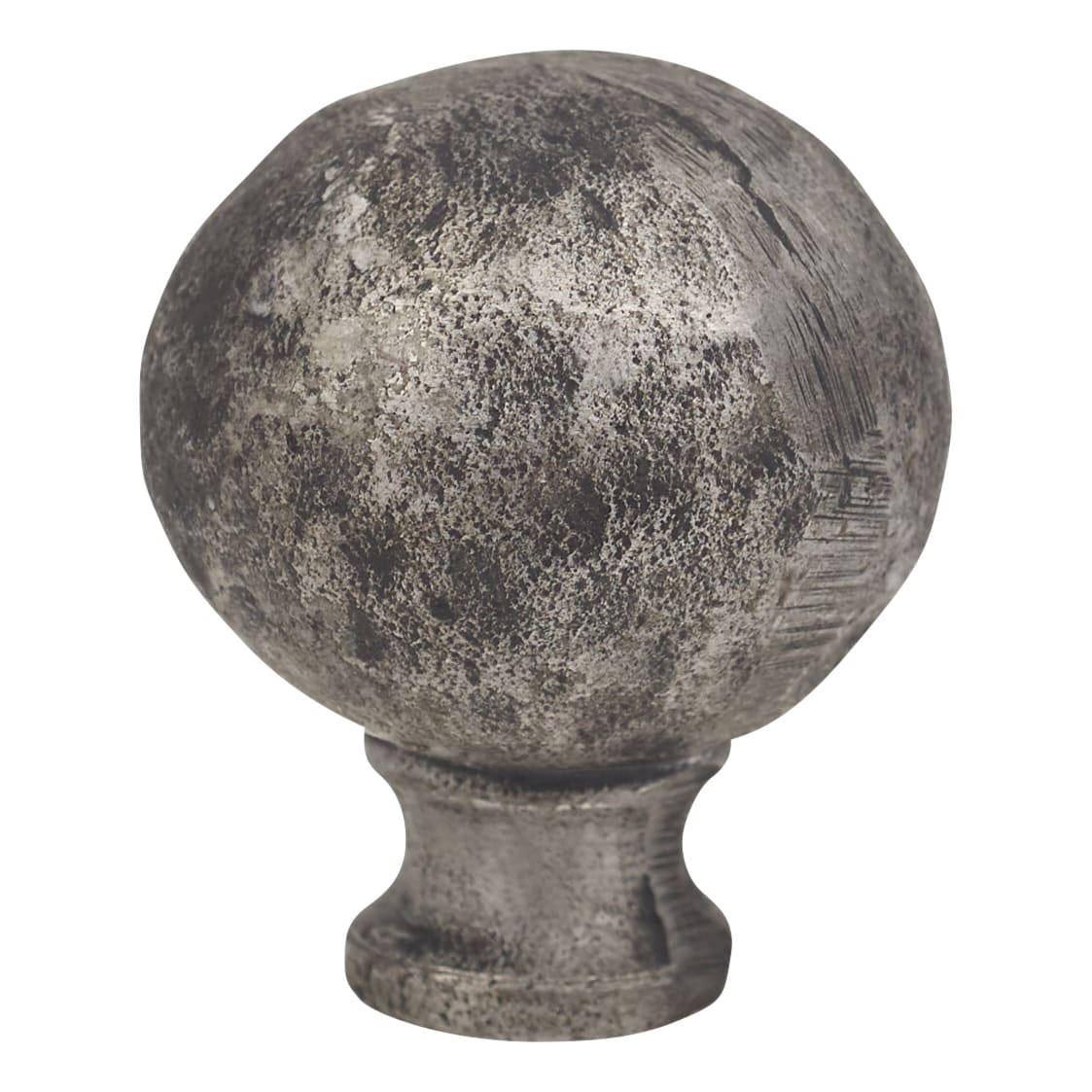 Oval Cabinet Knob - 30mm Diameter - Pewter Effect - view 3
