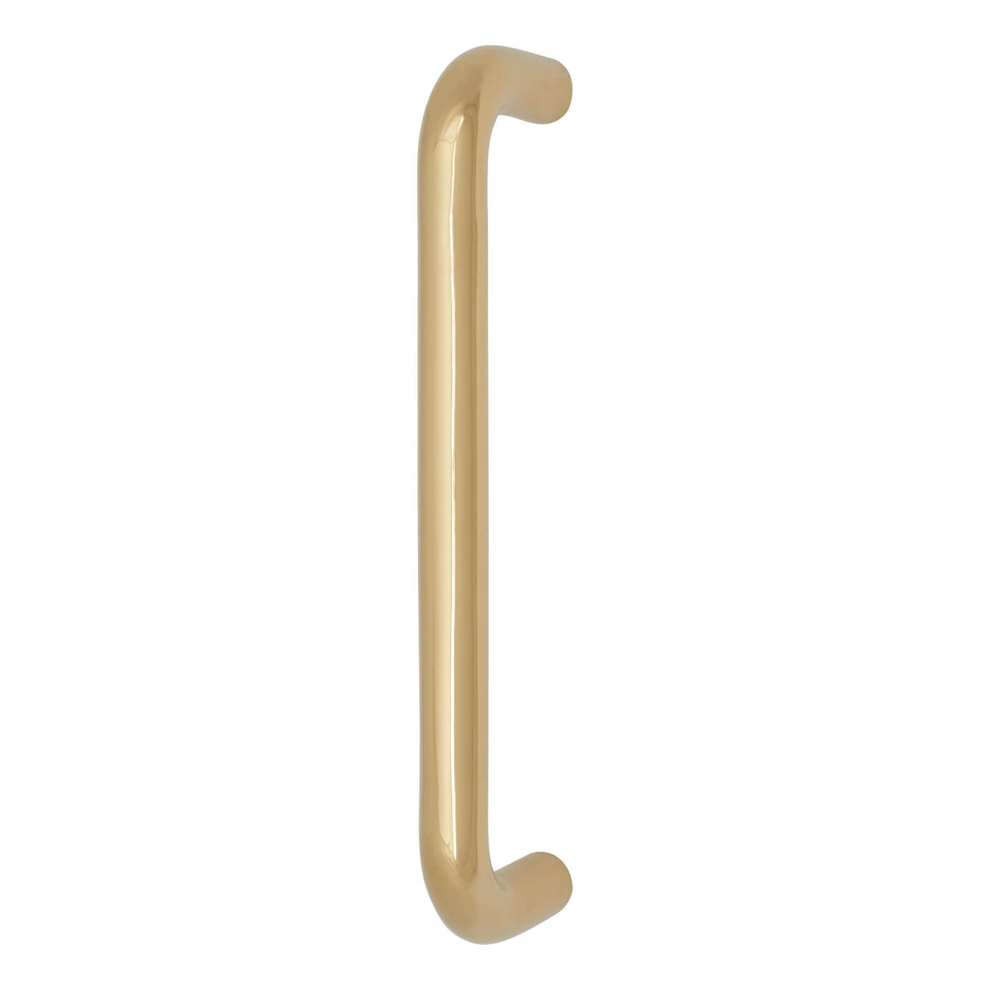 PVD Brass 19mm D-Bar Door Pull Handle - Bolt Fix - 229mm Centres - view 2