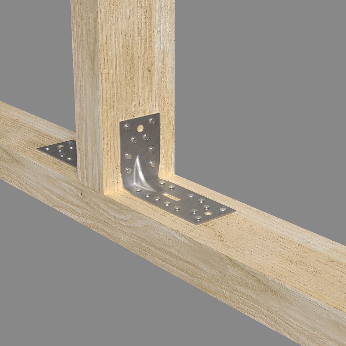 Large Reinforced Angle Bracket - 150 x 90 x 65mm - view 4