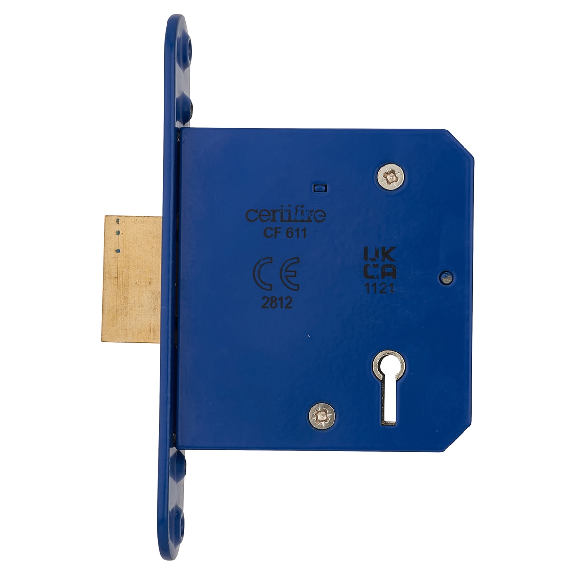 Architectural 5 Lever Deadlock - 78mm Case - 57mm Backset - Radius - Matt Black - view 4