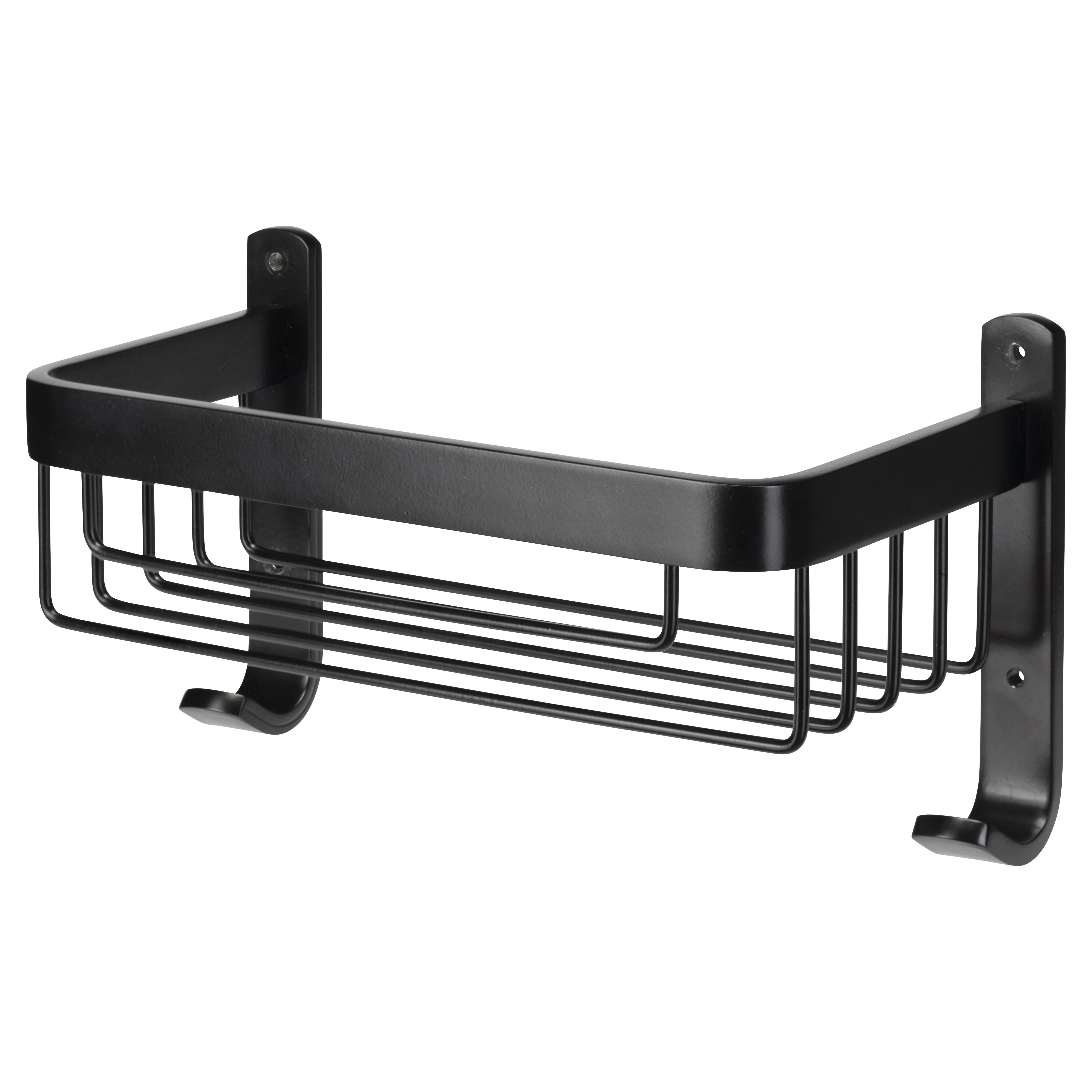 Wirework Large Shower Soap Dish Basket - 256 x 140 x 127mm - Matt Black - view 2