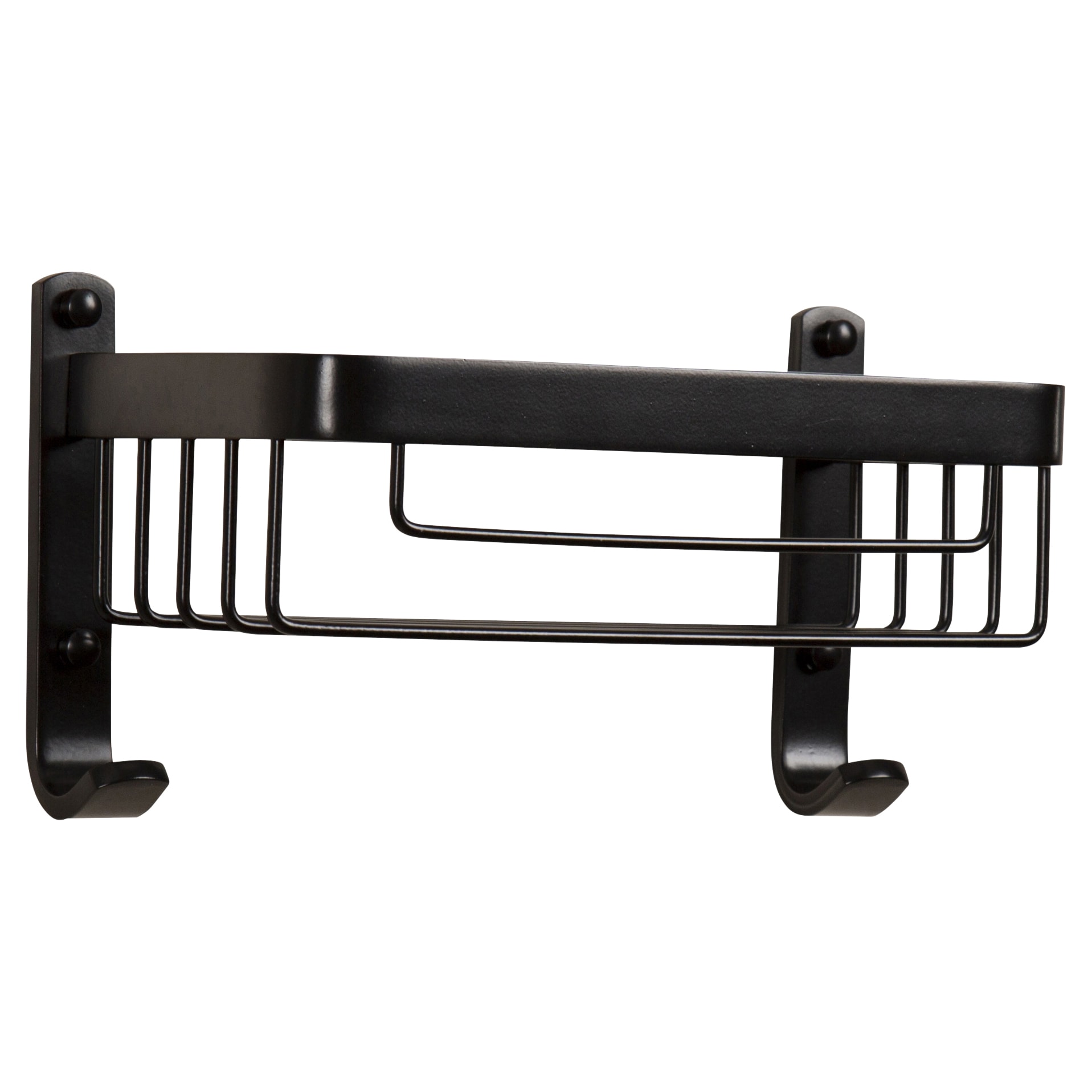 Wirework Large Shower Soap Dish Basket - 256 x 140 x 127mm - Matt Black - view 5