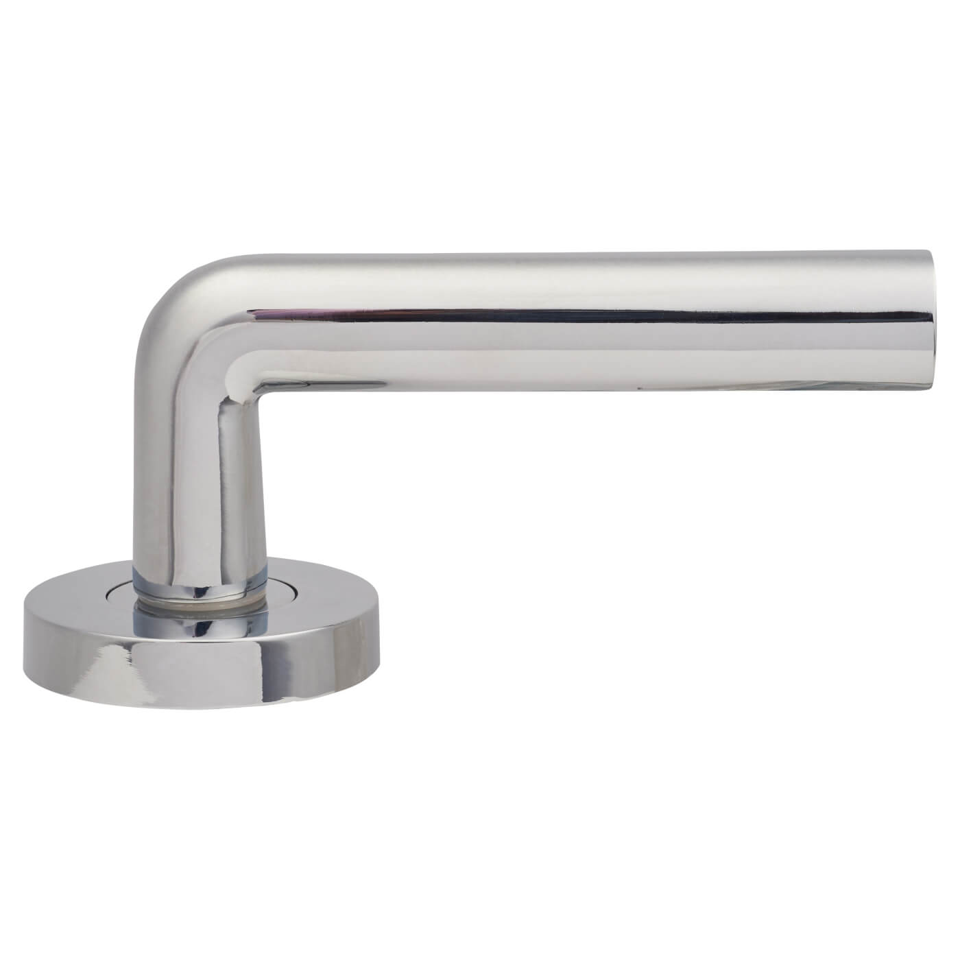 Polished Chrome Door Handles on Round Rose - Riva Range - view 4