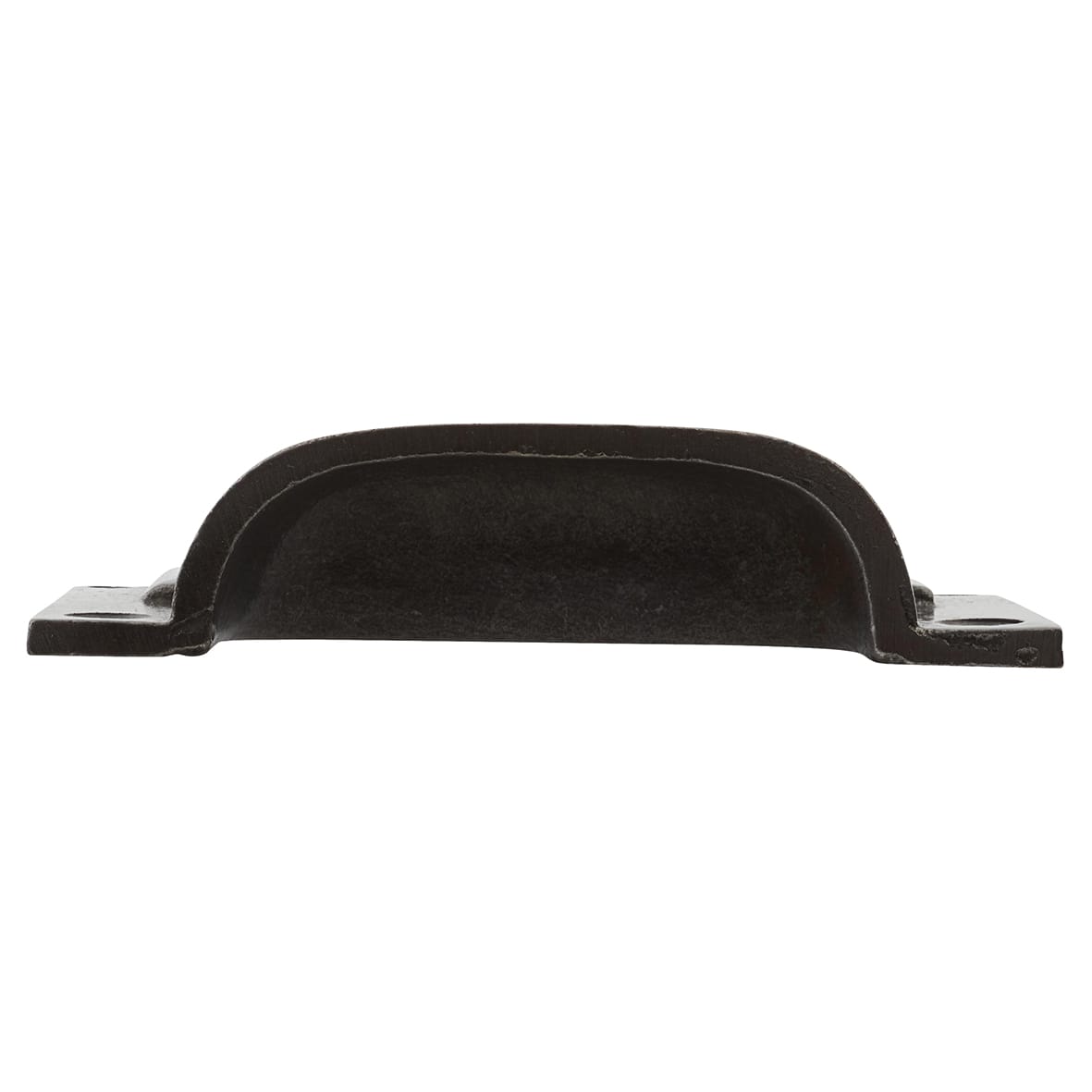 Cabinet Cup Handle - Card Holder - 75mm Centres - Polished Iron - view 2
