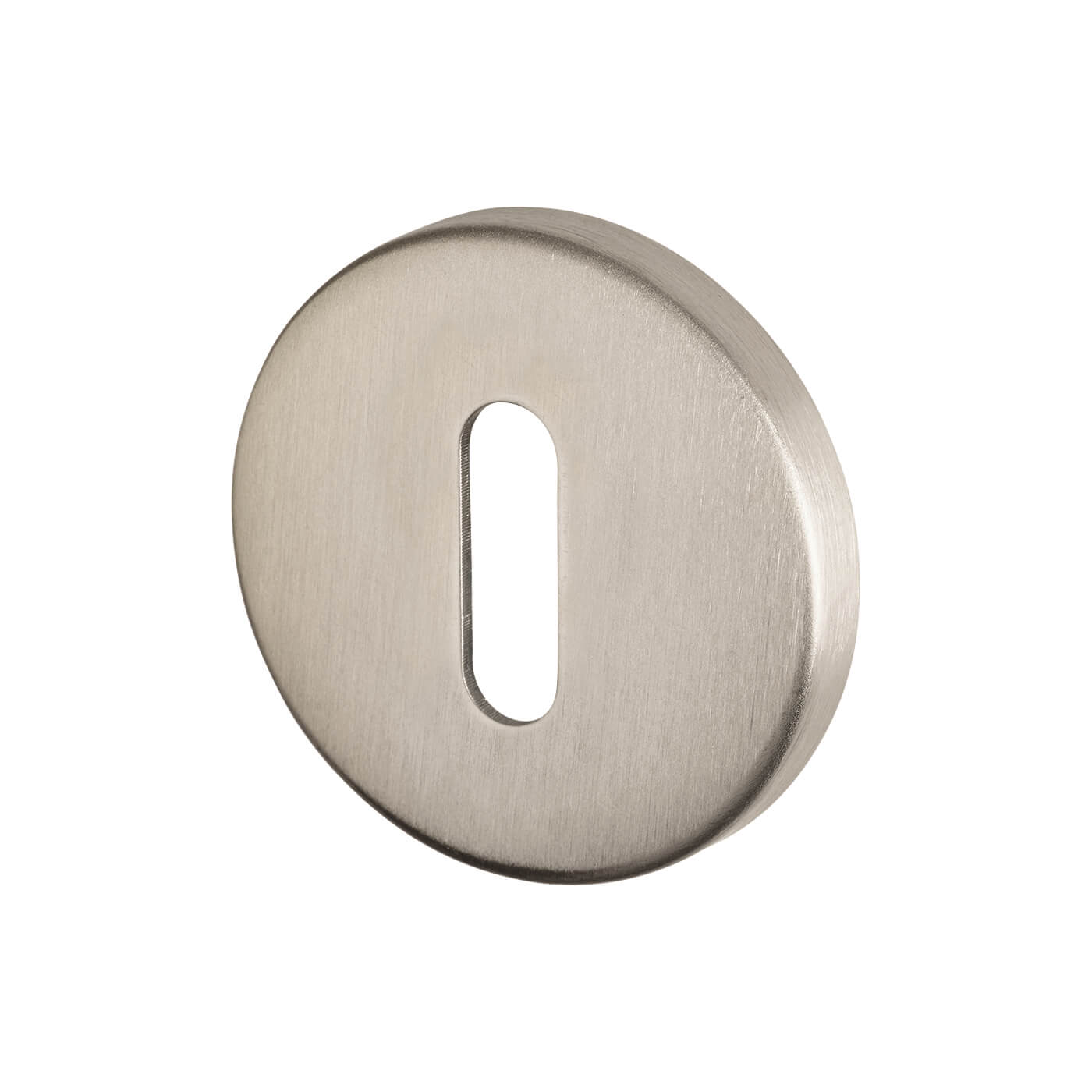 Escutcheon - 52mm Diameter - Keyhole - Satin Stainless Steel - view 2