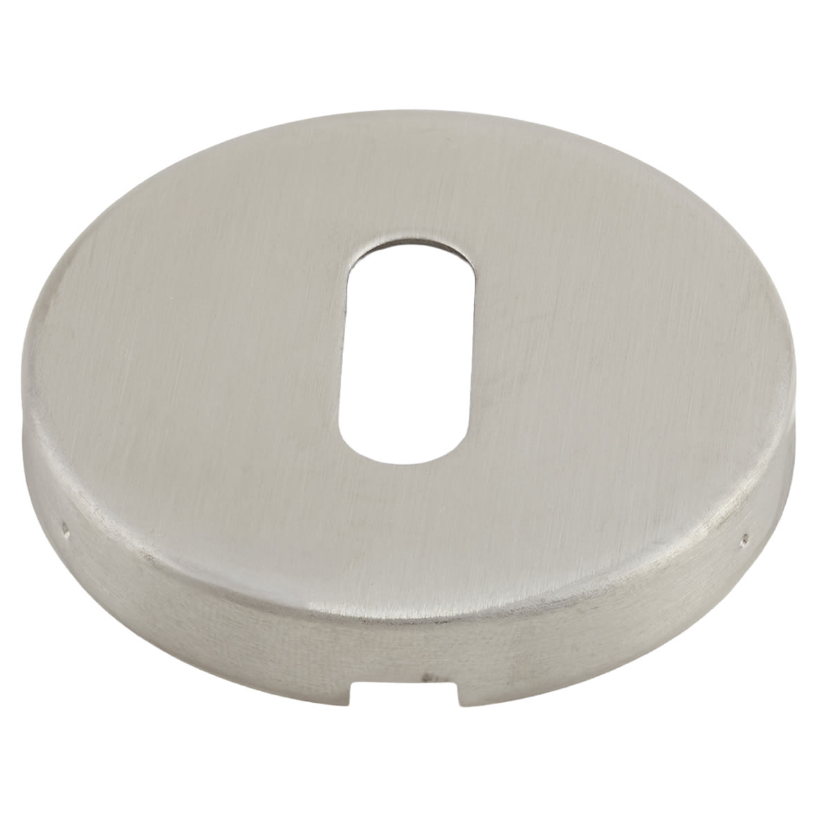 Escutcheon - 52mm Diameter - Keyhole - Satin Stainless Steel - view 5